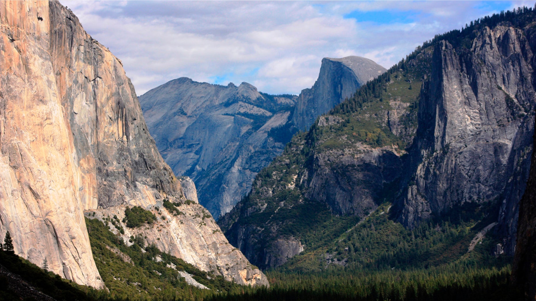 Oct. 2, 2013: This photo shows a view seen on the way to Glacier Point trail in Yosemite National Park, Calif.