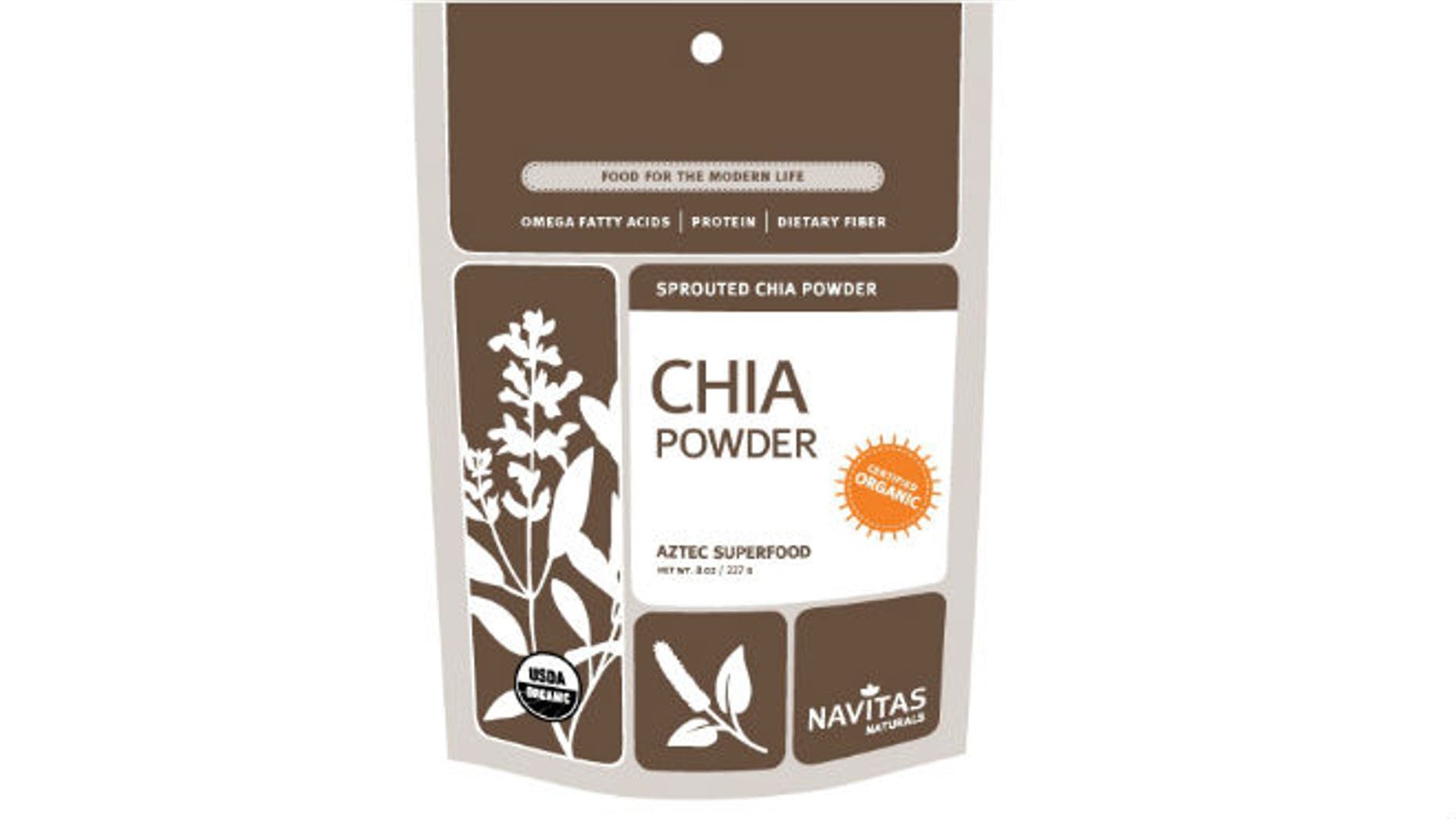 Navitas Naturals is one brand voluntarily recalling chia powder after a salmonella outbreak (Image courtesy of navitasnaturals.com)