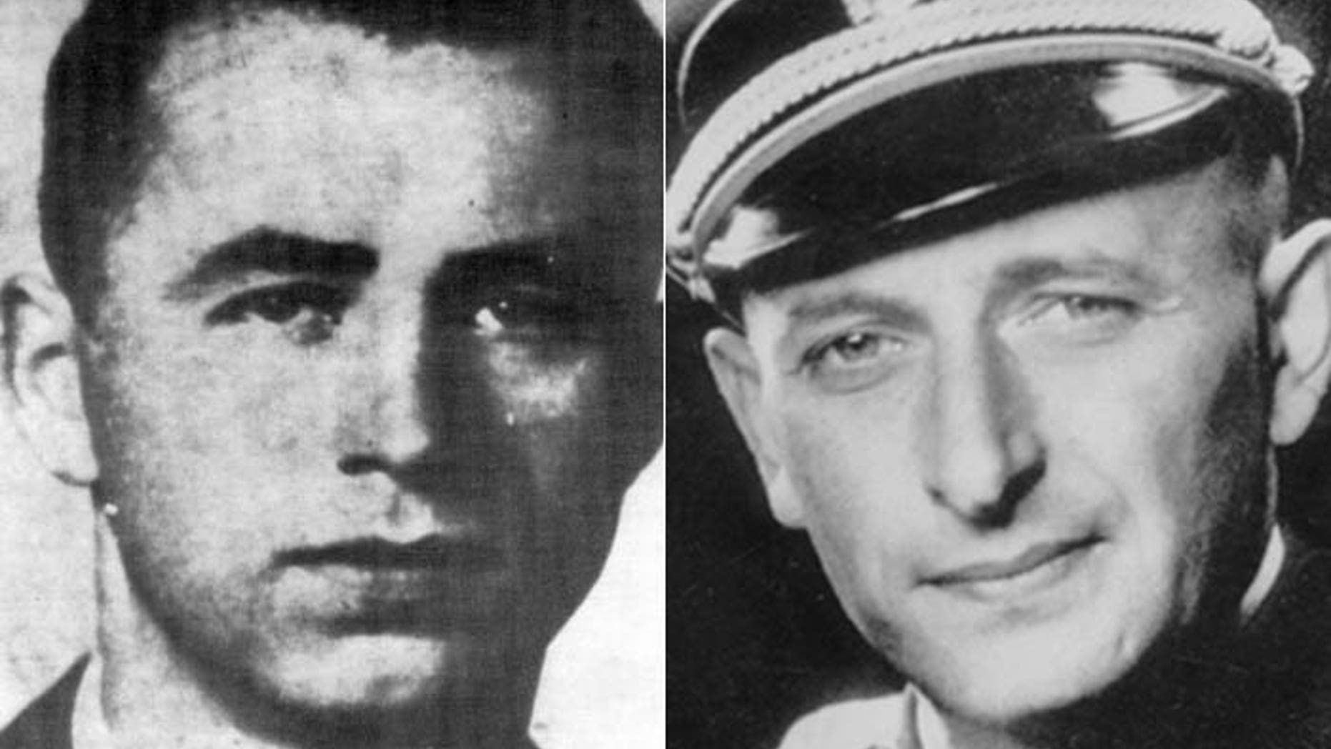 Long-wanted Nazi war criminal Alois Brunner, (l.), who Adolf Eichman, (r.), called "one of my best men," likely died four years ago in Syria, according to the man who tracked him for decades.