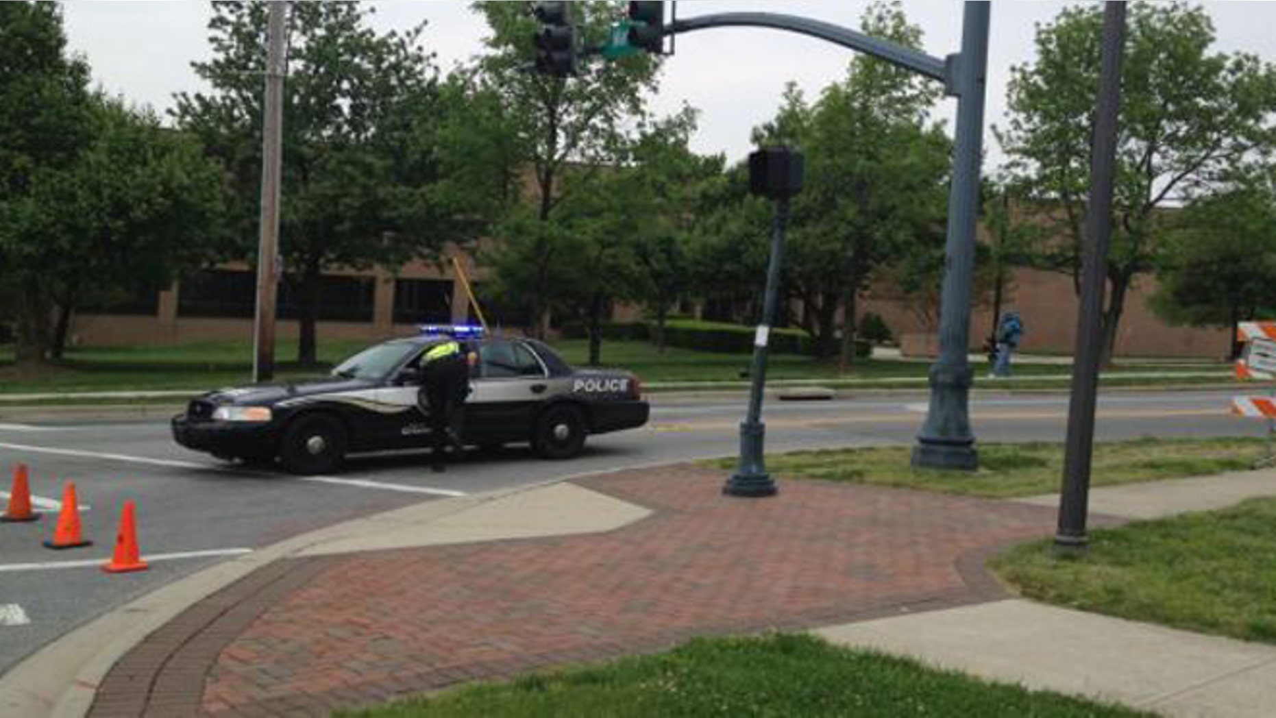 April 28, 2014: The scene at North Carolina A&T State University as police investigate reports of a man with a rifle walking around campus.