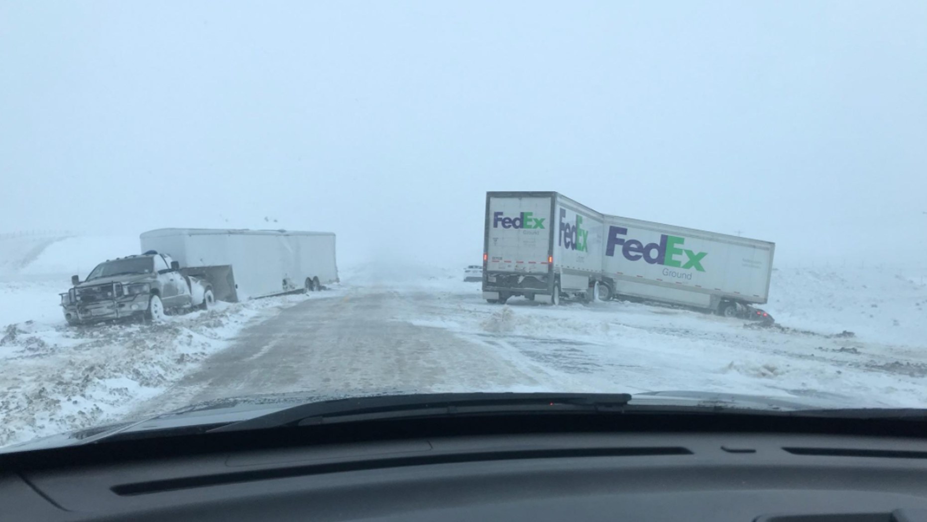 Authorities said they rescued more than 100 motorists during the bad weather.