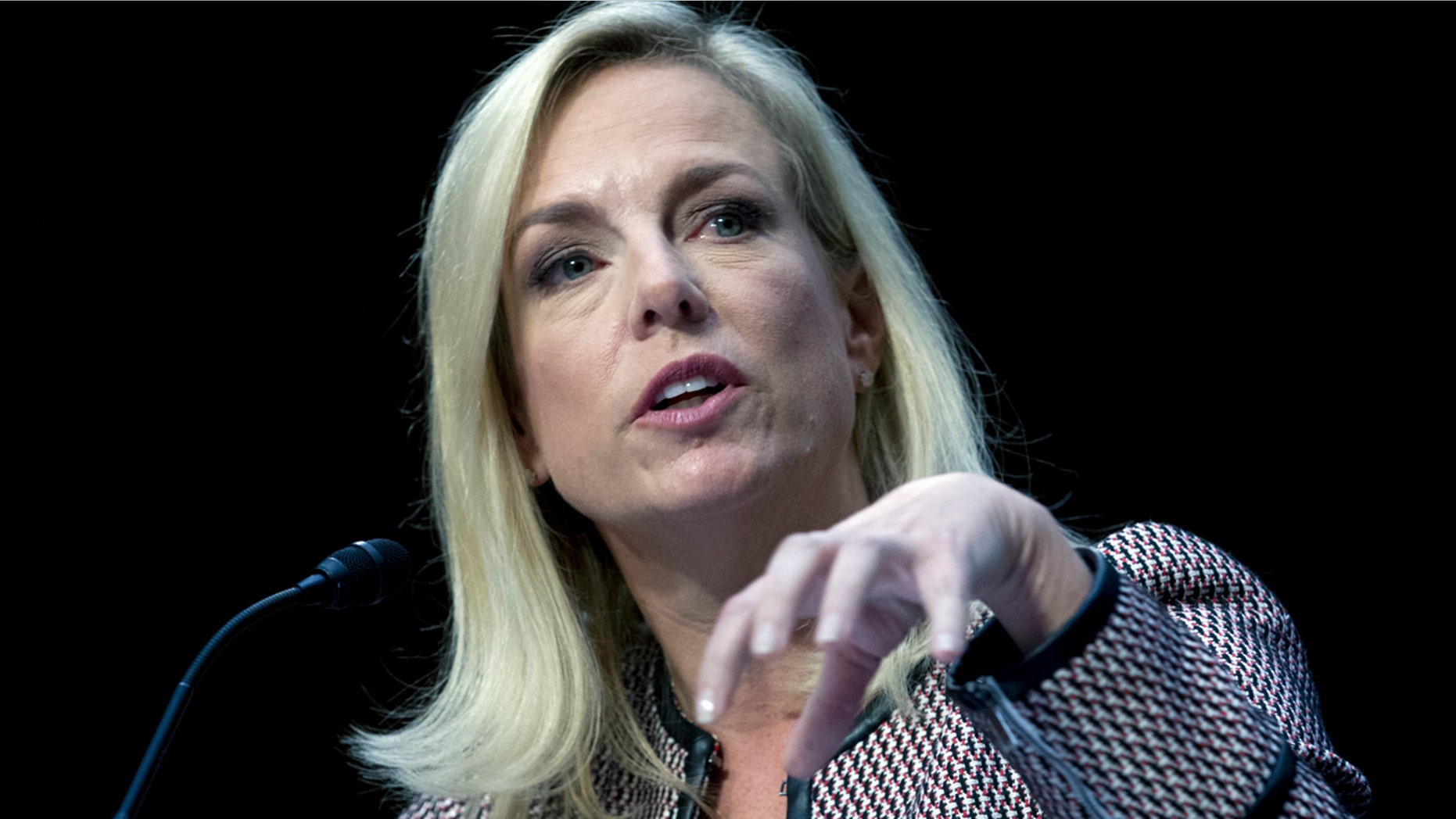 Homeland Security Secretary Kirstjen Nielsen testifies before the Senate Judiciary Committee Tuesday.