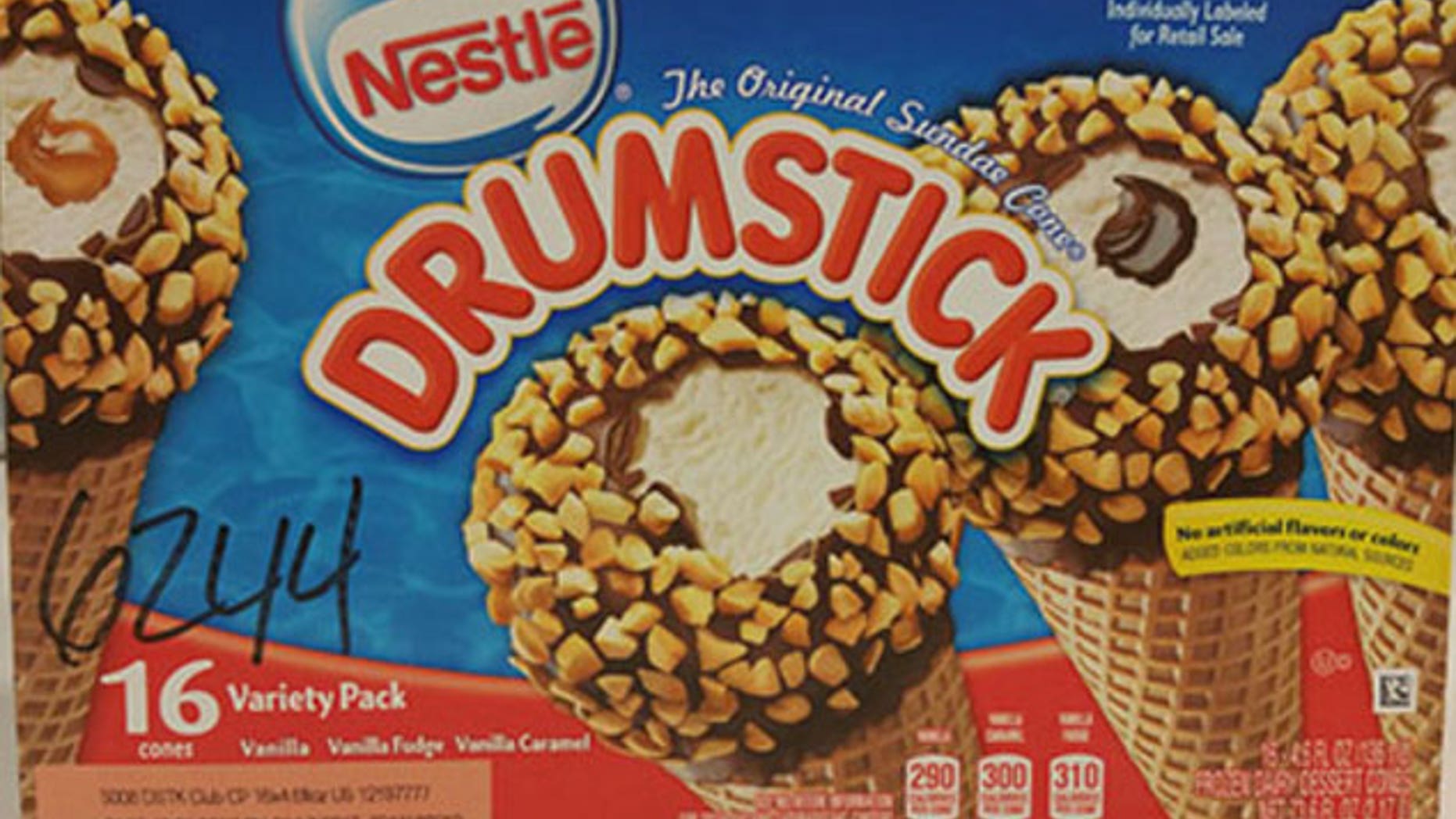An image of one of the recalled Drumstick ice cream cone products from Nestle.