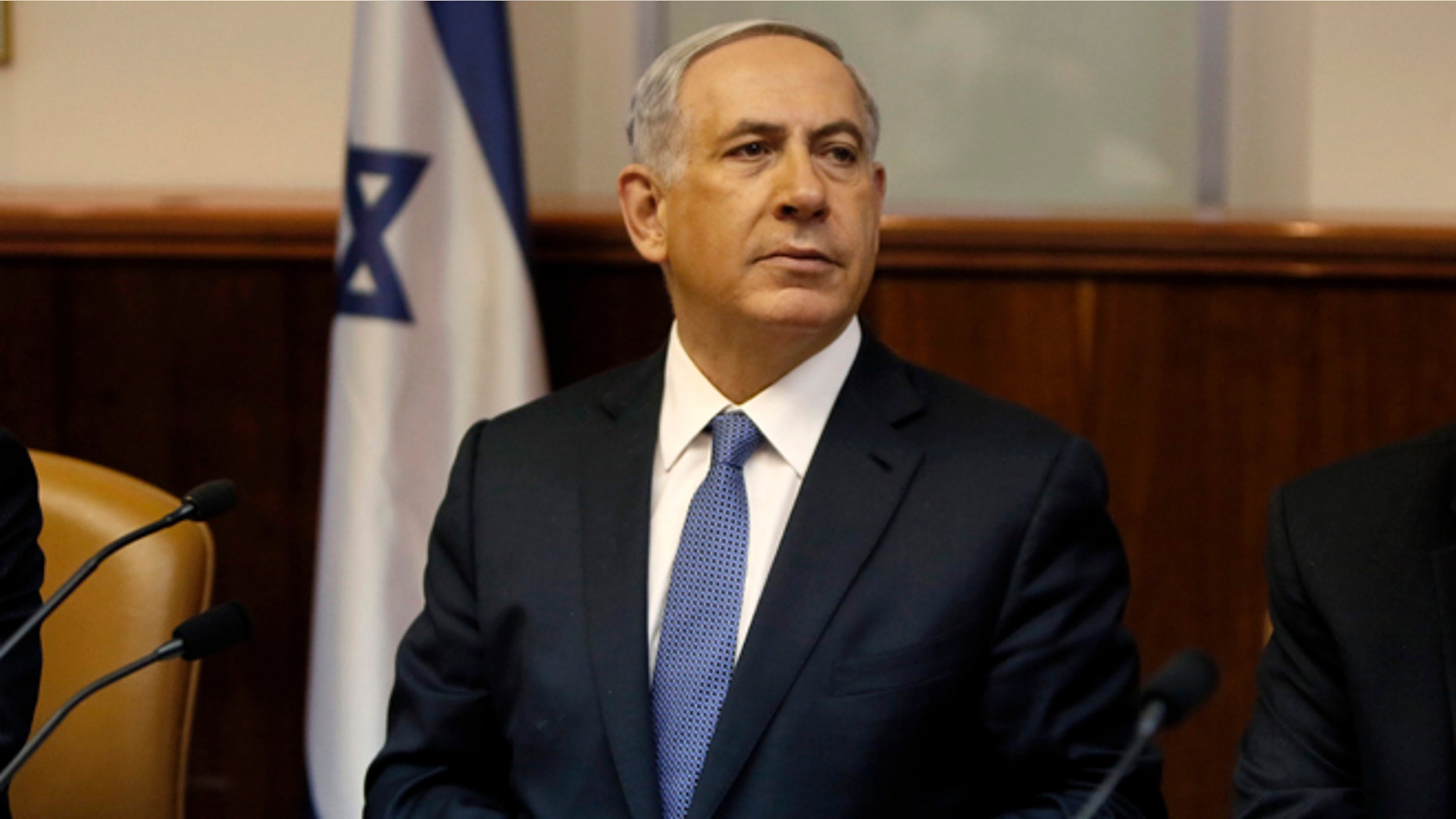 Feb. 1, 2015: Israeli Prime Minister Benjamin Netanyahu is shown at a meeting in Jerusalem.