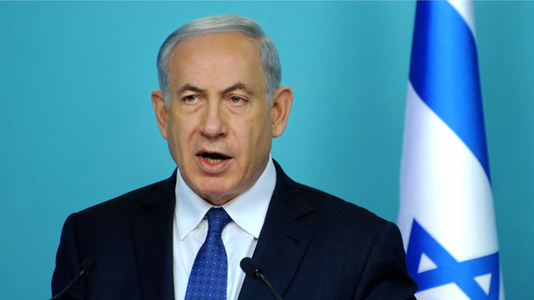 April 1, 2015: Israeli Prime Minister Benjamin Netanyahu speaks during a press conference in Jerusalem.
