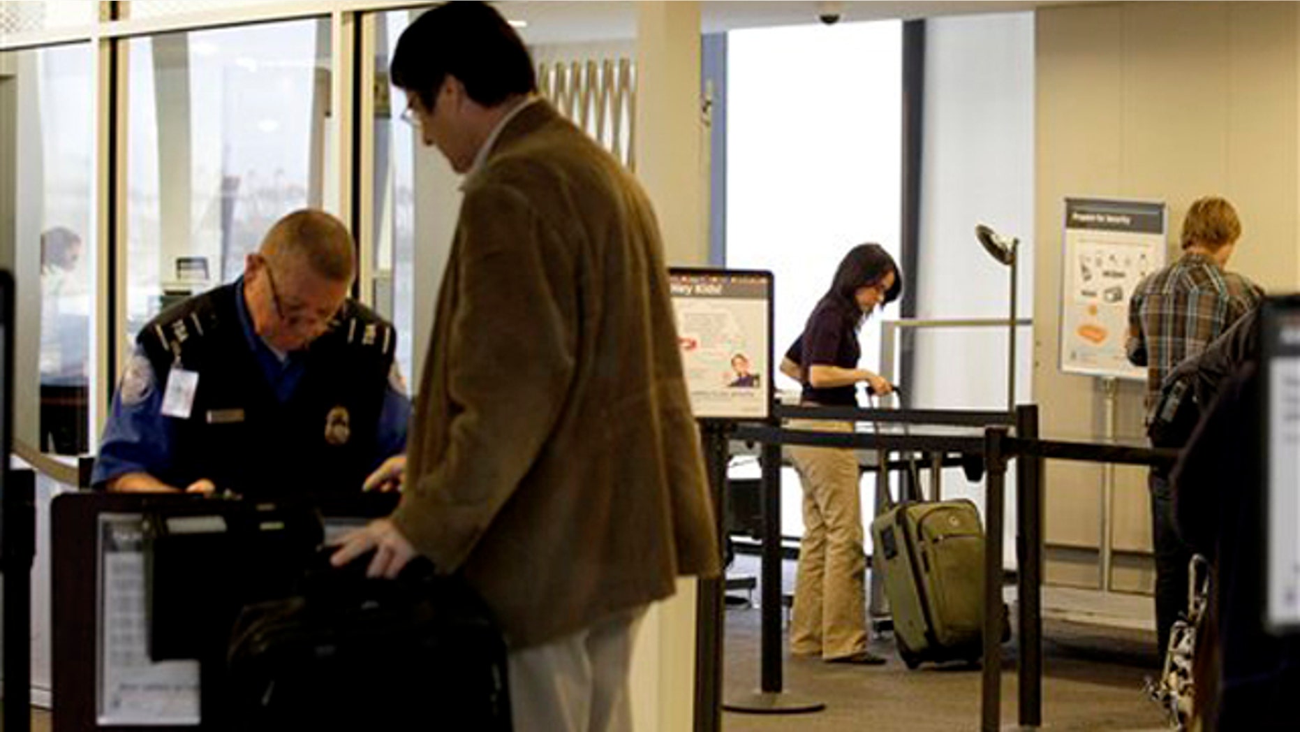 Nov. 17, 2011: Travelers are seen at the security area of Newark Liberty International Airport in Newark, N.J.