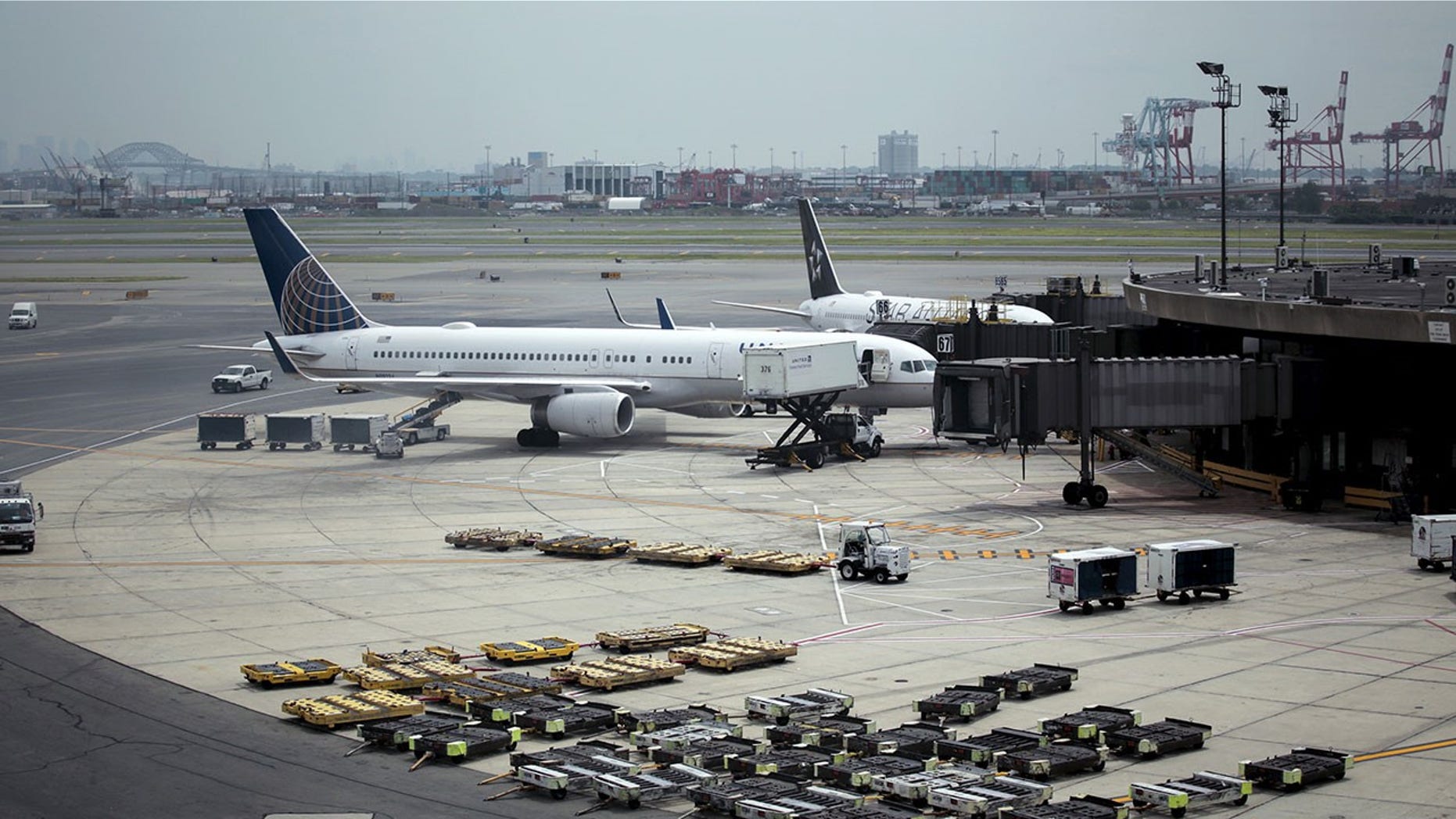 Officers working out of Newark Liberty International Airport have been arrested for hazing.