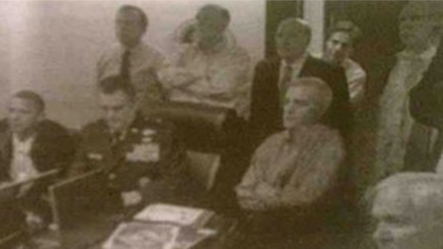 Shown here is the edited White House photo that appeared in Der Zeitung.