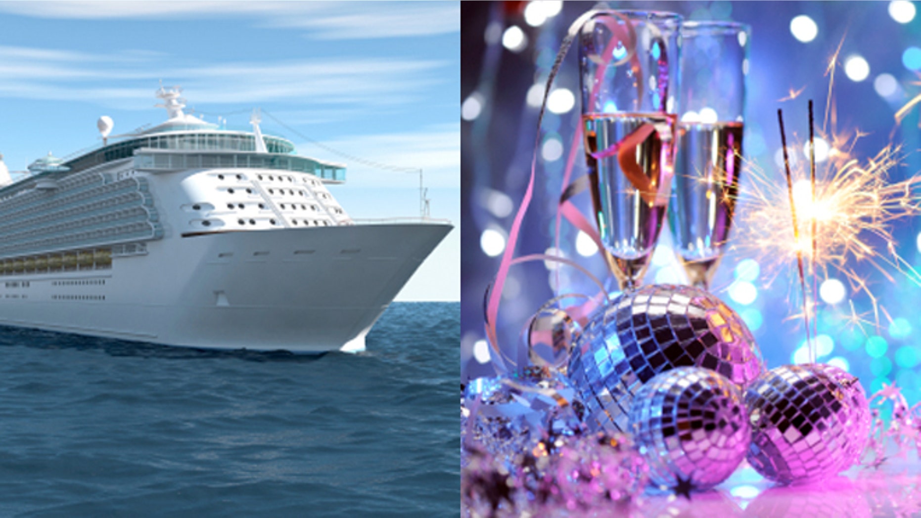 Ringing in the New Year is especially fun on the top deck of a cruise ship.
