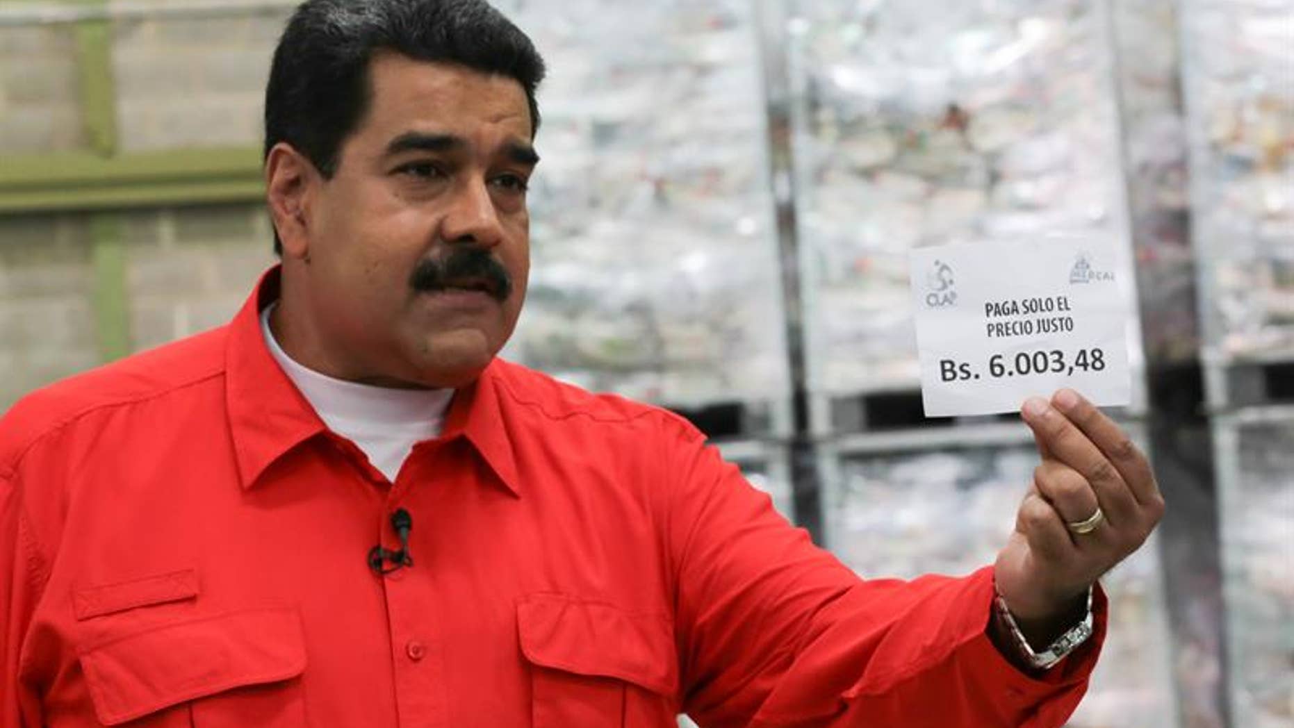 Venezuela's president Nicolas Maduro.