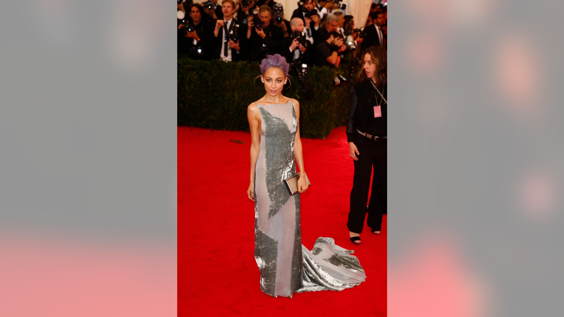 May 5, 2014. Designer Nicole Richie arrives at the Metropolitan Museum of Art Costume Institute Gala Benefit.