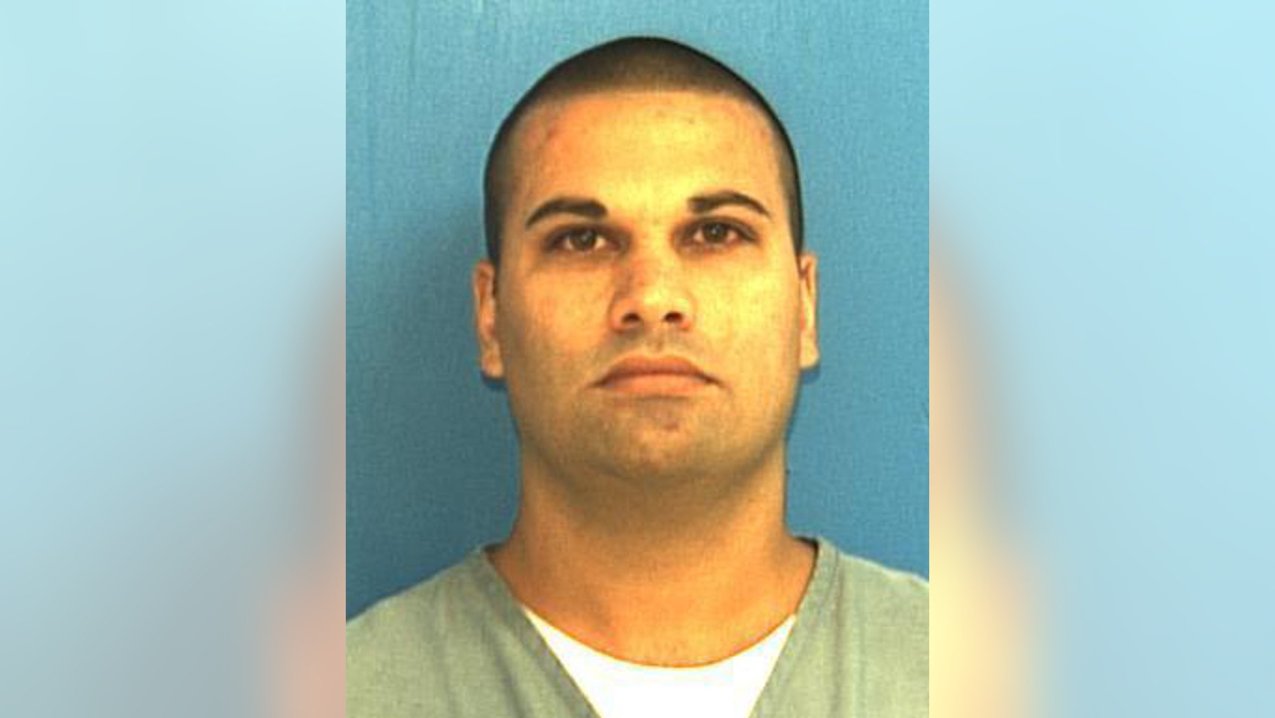 This undated booking photo released by the Florida Department of Corrections shows Joseph Michael Schreiber, 32, who was arrested Wednesday, Sept. 14, 2016, in Fort Pierce, Fla., and is facing a charge of arson with a hate crime enhancement in connection with a fire that heavily damaged the Florida mosque Orlando nightclub gunman Omar Mateen occasionally attended, authorities announced. (Florida Department of Corrections via AP)
