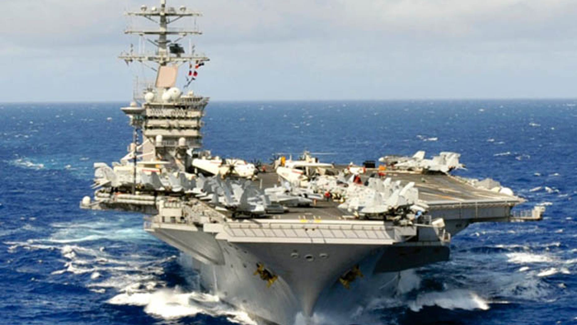 Word of the USS Nimitz's itinerary leaked early. (U.S. Navy)