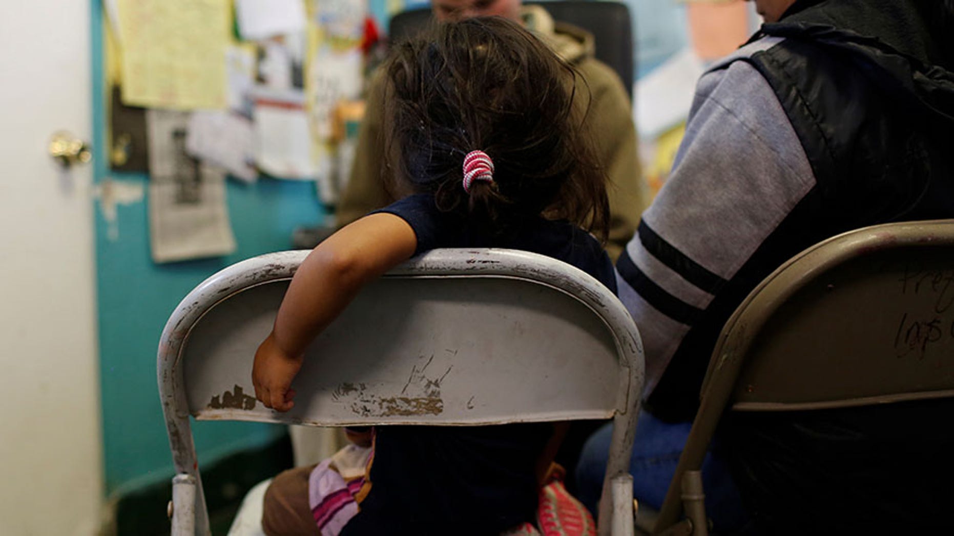 Girl from Guatemala at Announciation House, an organization that provides shelter to immigrants, in El Paso, Texas.