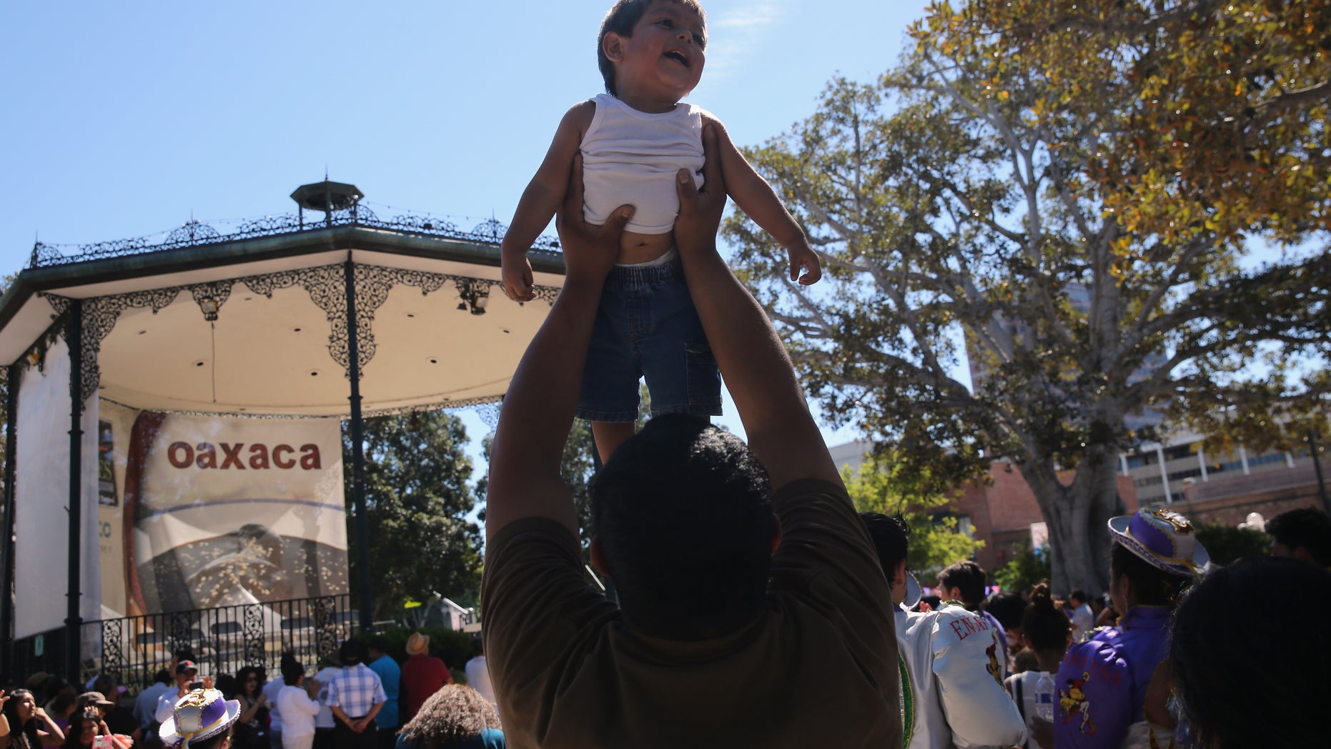 LOS ANGELES, CA - OCTOBER 06: People attend the sixth annual Mole Fair on October 6, 2013 in Los Angeles, California. Thousands of people turned out to taste mole sauce recepies from the Mexican states of Oaxaca and Puebla for what's billed as the largest Mexican food festival in the United States. Los Angeles has the largest Mexican-origin population of any city in the world after Mexico City. (Photo by John Moore/Getty Images)