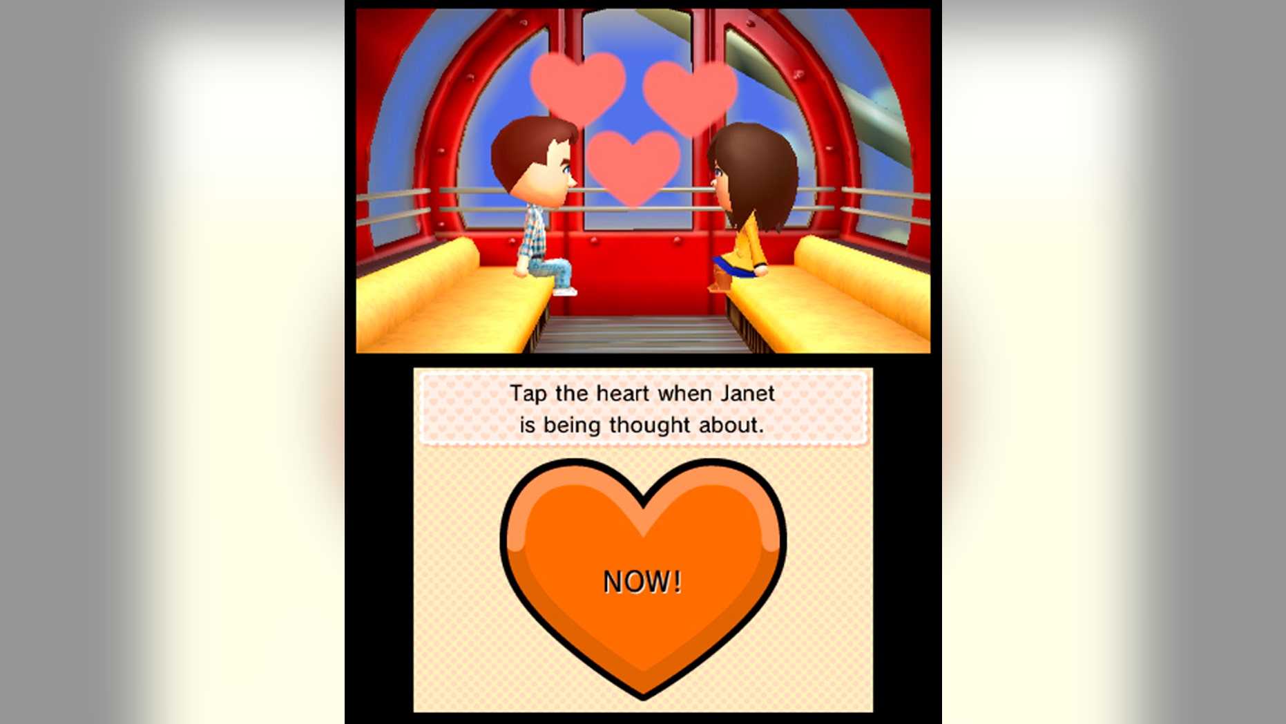 A scene from the video game "Tomodachi Life." Nintendo is apologizing and pledging to be more inclusive after being criticized for not recognizing same-sex relationships in English editions of the life-simulator video game. But the publisher said it was too late to make changes.