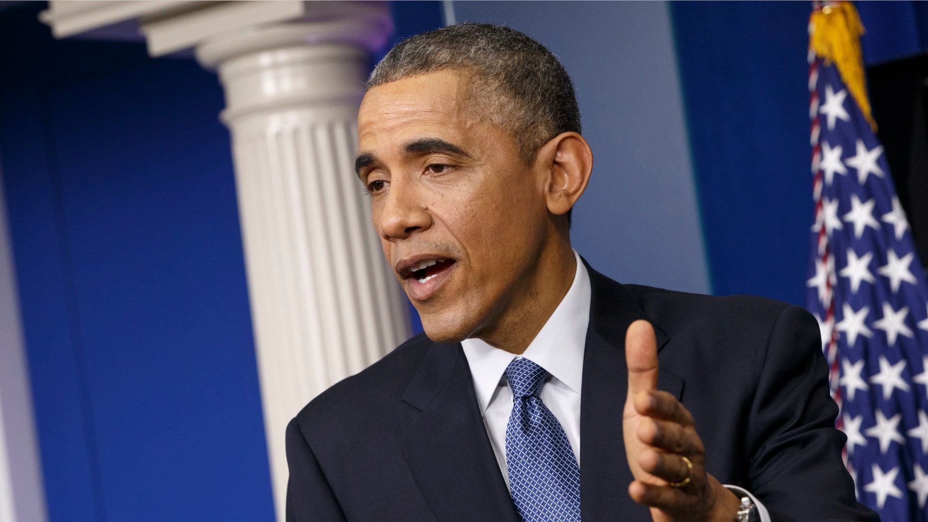 Dec. 19, 2014: President Barack Obama speaks during a news conference in the Brady Press Briefing Room of the White House in Washington.