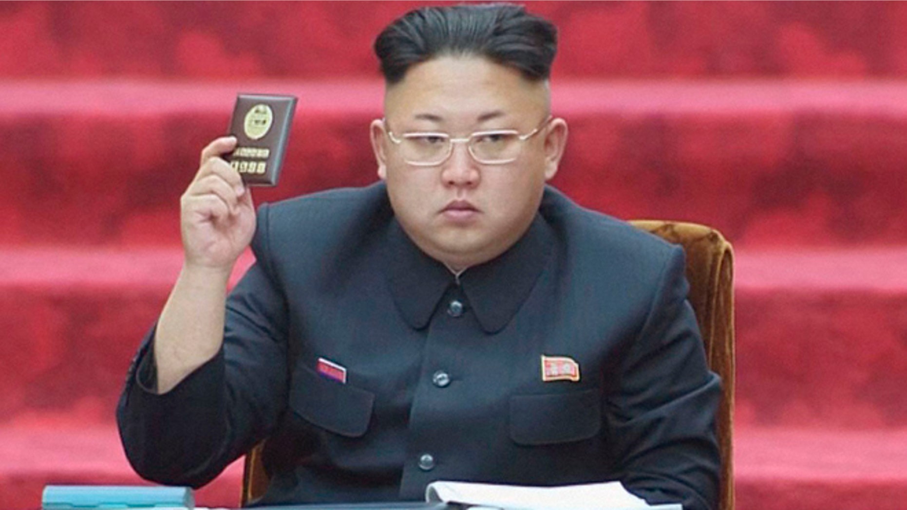 Apr. 9, 2014: North Korean leader Kim Jong Un attends the Supreme People's Assembly in Pyongyang, in this still image taken from video released by Kyodo.