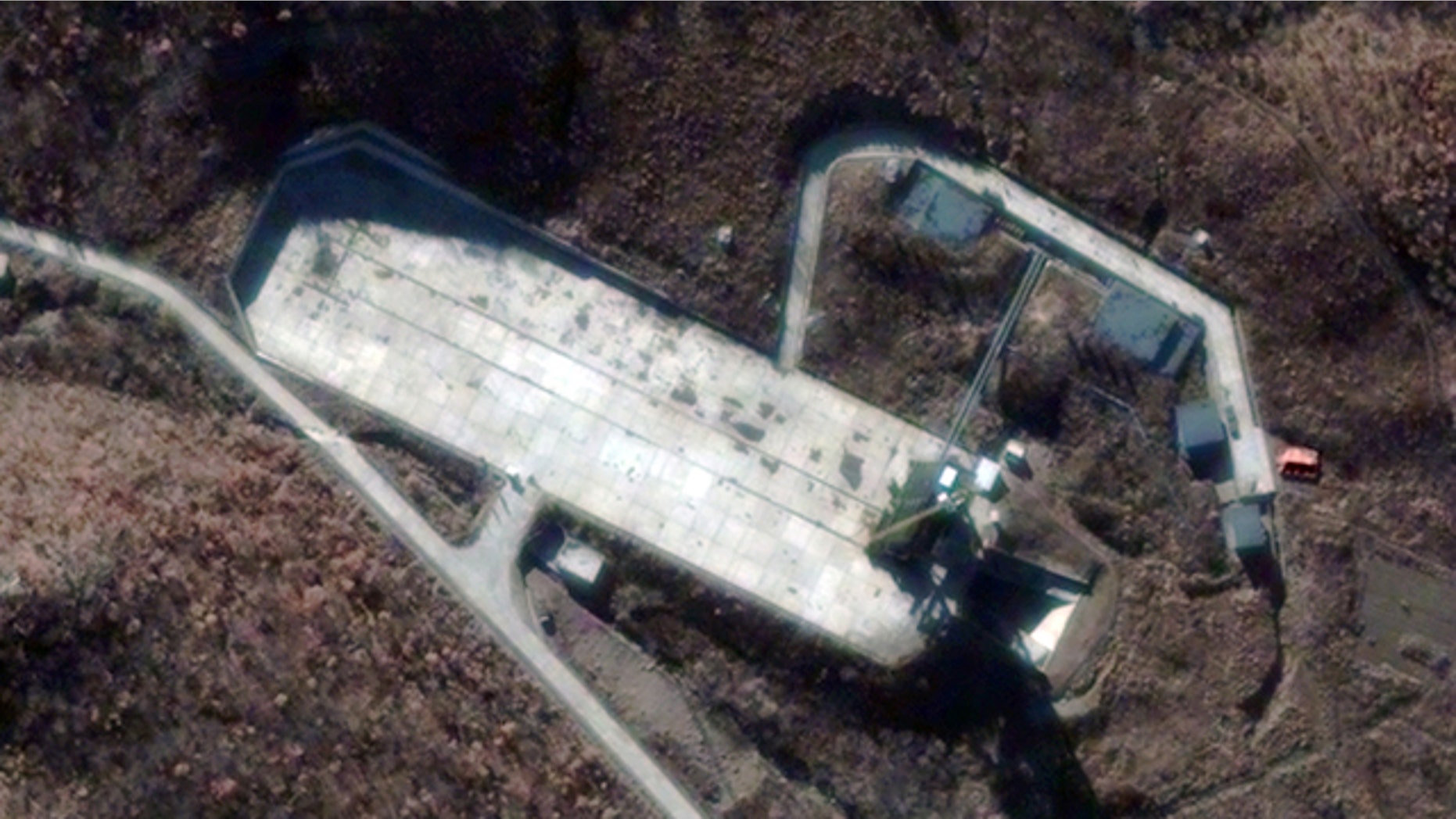 Nov. 26, 2012: This satellite image shows the Sohae Satellite Launch Station in Cholsan County, North Pyongan Province, North Korea.