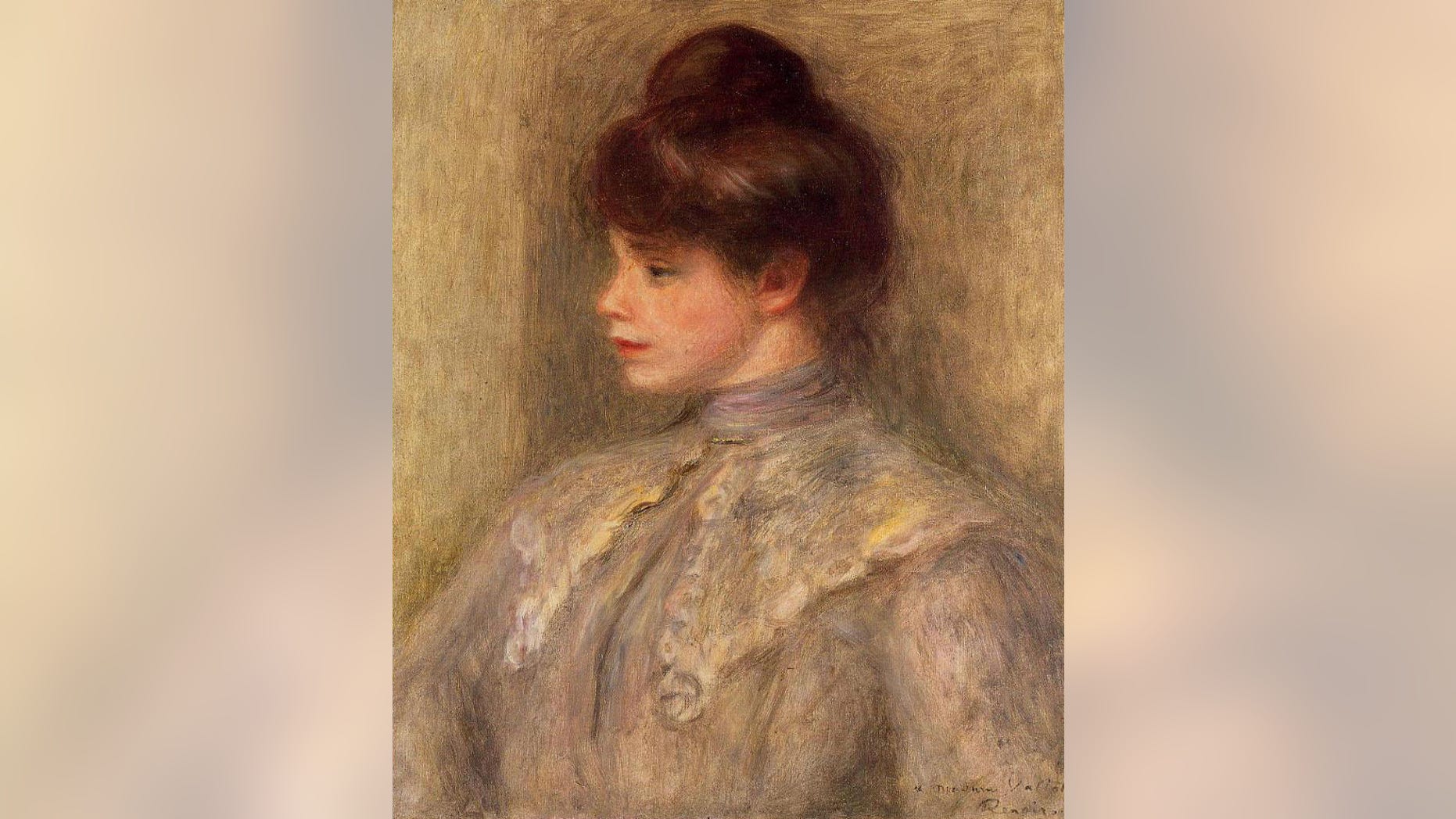 “Madame Valtat,” by French impressionist Pierre-Auguste Renoir, was stolen from a Tokyo man's home in 2000 and sold at auction in February by Sotheby's in London.