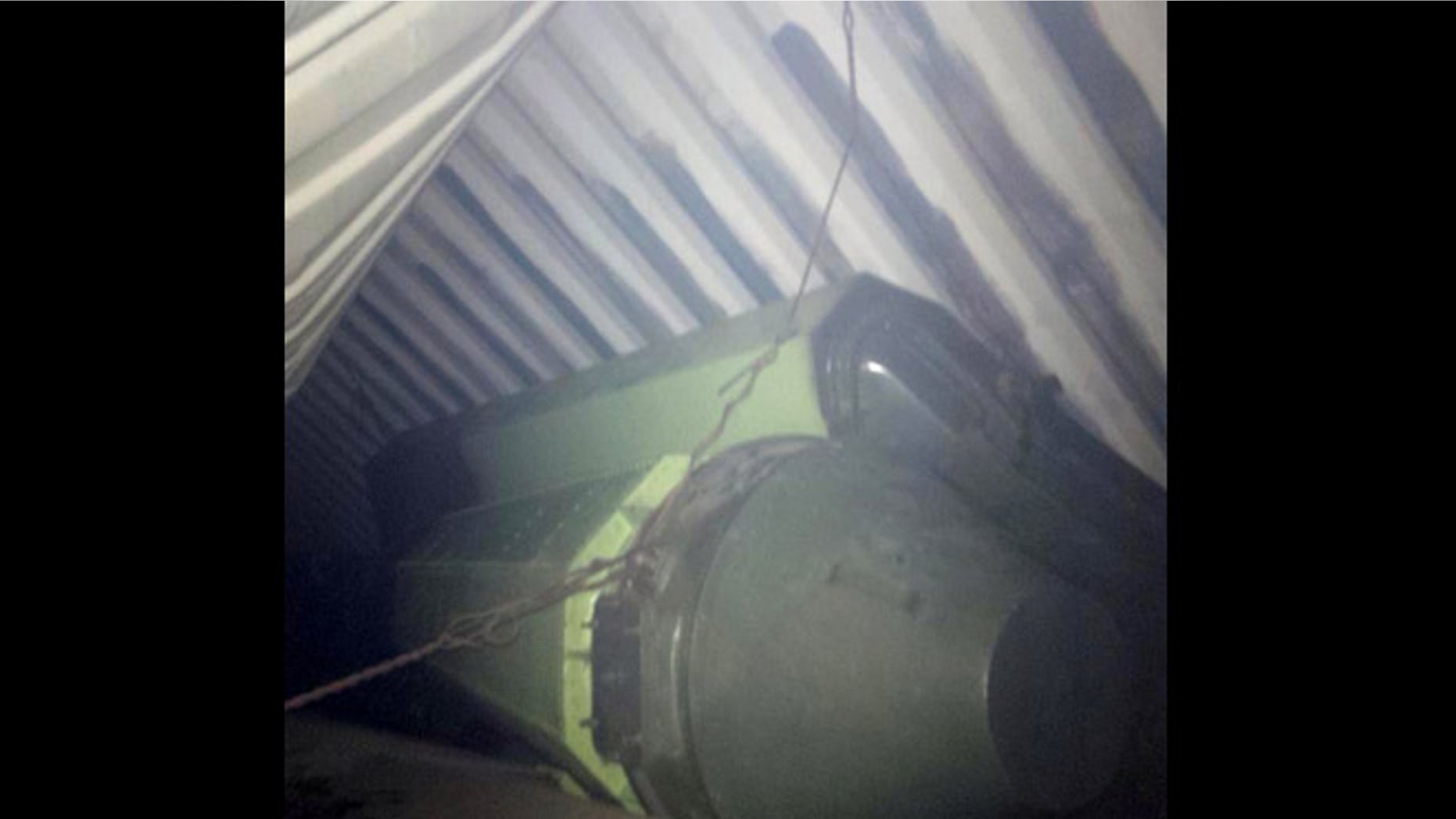 July 15, 2013: This is a picture Panama's President Ricardo Martinelli posted on his twitter account showing what he said officials believe is sophisticated missile equipment found in containers of sugar aboard a North Korean-flagged ship traveling from Cuba. Panamanian officials verified the tweet was authentic but did not immediately respond to requests for further details.