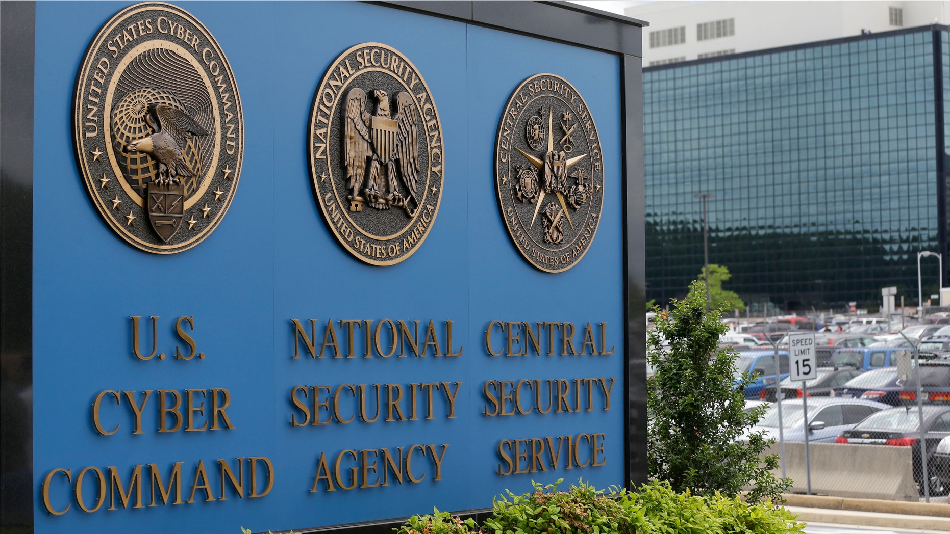 June 6, 2013: A sign stands outside the National Security Agency (NSA) campus in Fort Meade, Md.