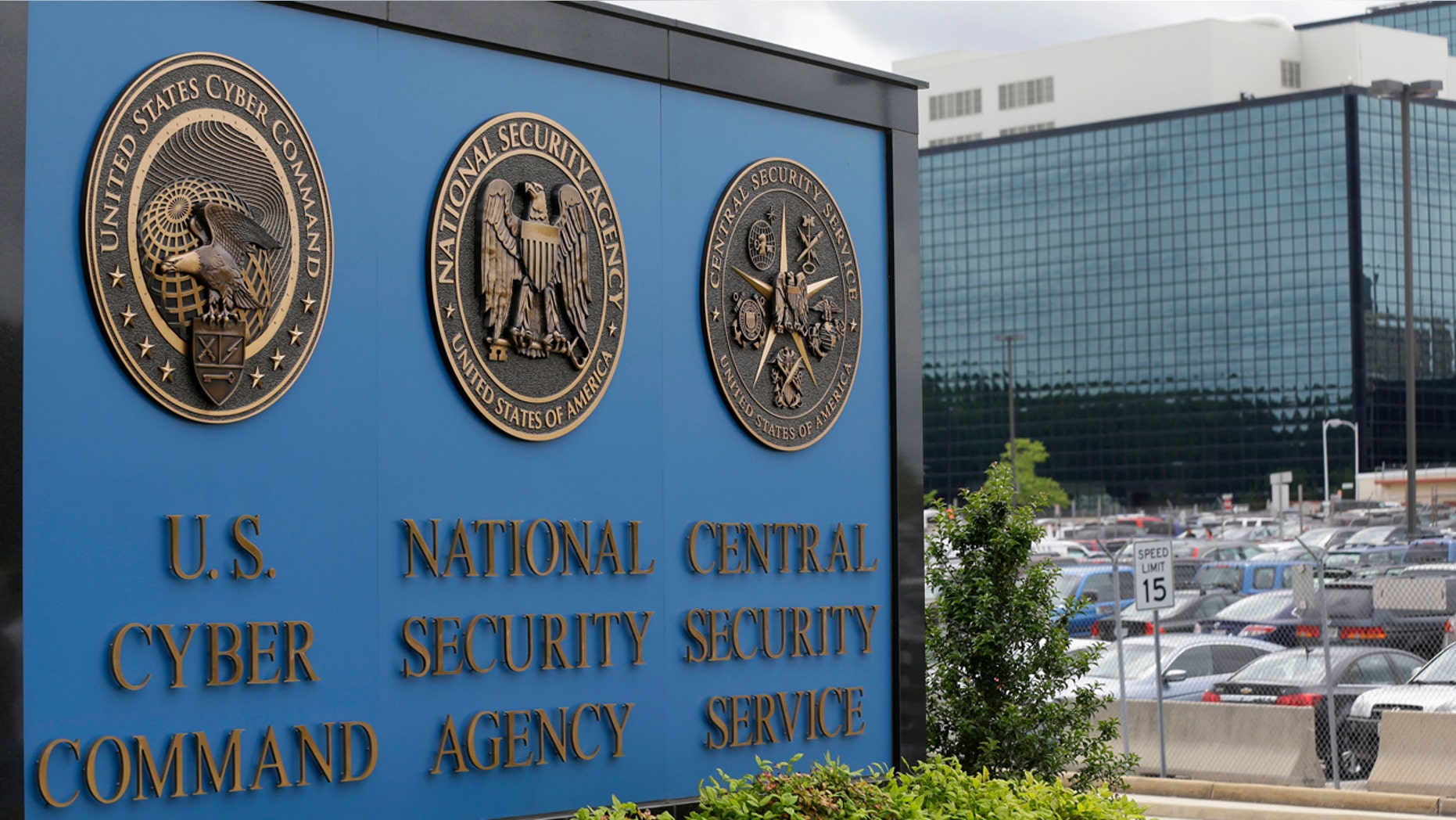 June 6, 2013: This photo shows the sign outside the National Security Agency campus in Fort Meade, Md.
