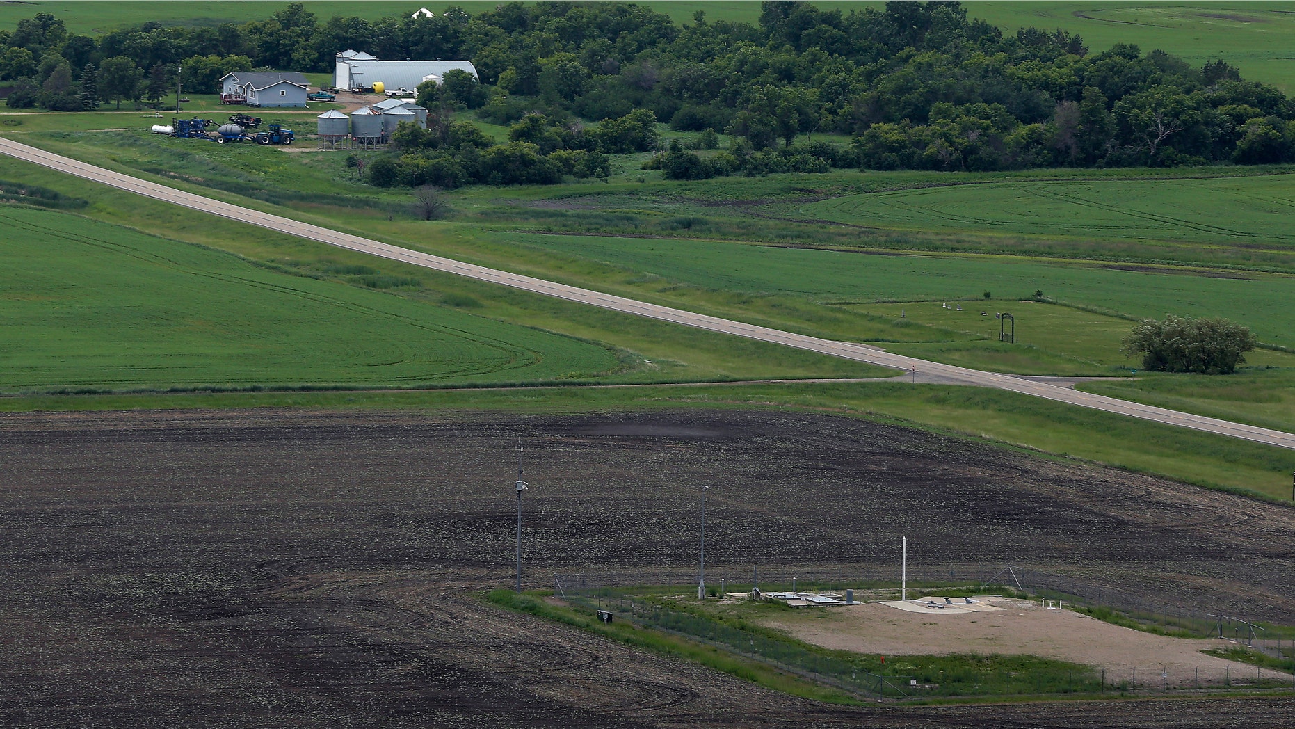 June 24, 2014: ICBM launch site located among fields and farms in the countryside outside Minot, N.D.