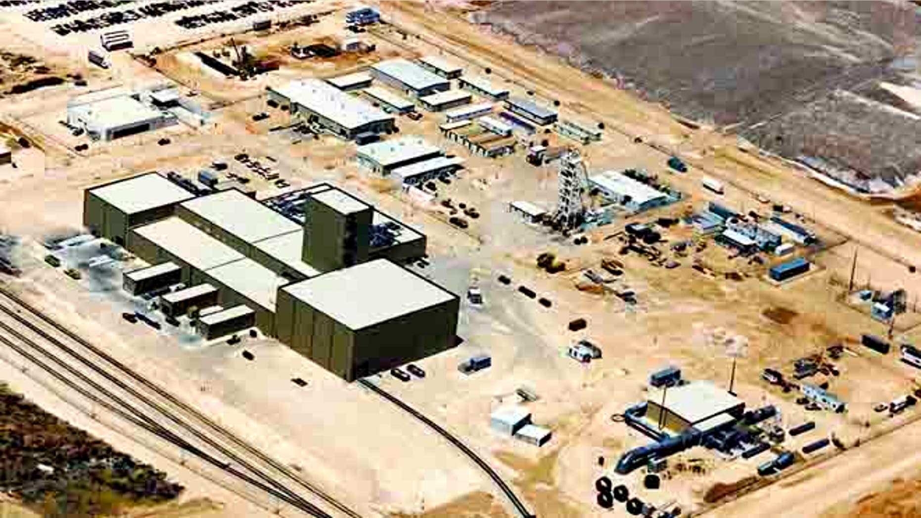 This undated file aerial photo shows the Waste Isolation Pilot Plant near Carlsbad, N.M.