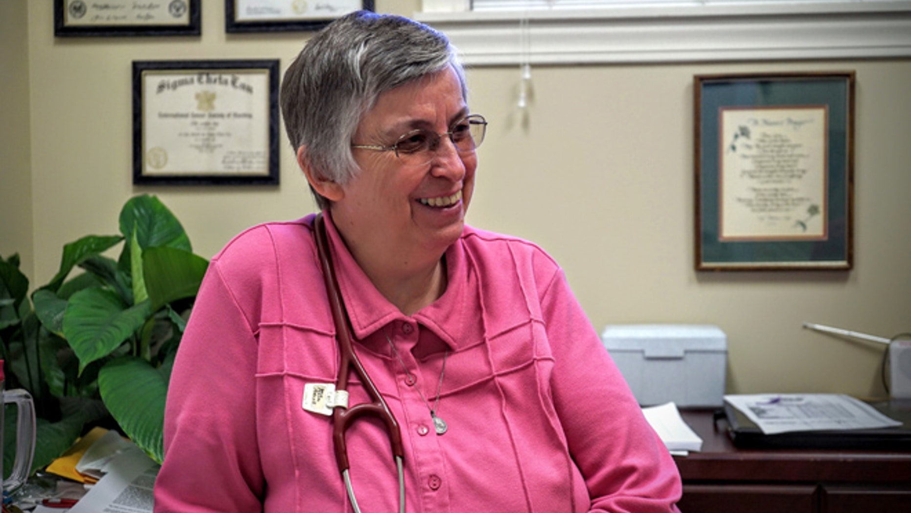 This undated photo provided by Sisters of Charity of Nazareth shows Sister Paula Merrill. Sister Margaret Held and Merrill, two nuns who worked as nurses and helped the poor in rural Mississippi, were found murdered in their home.