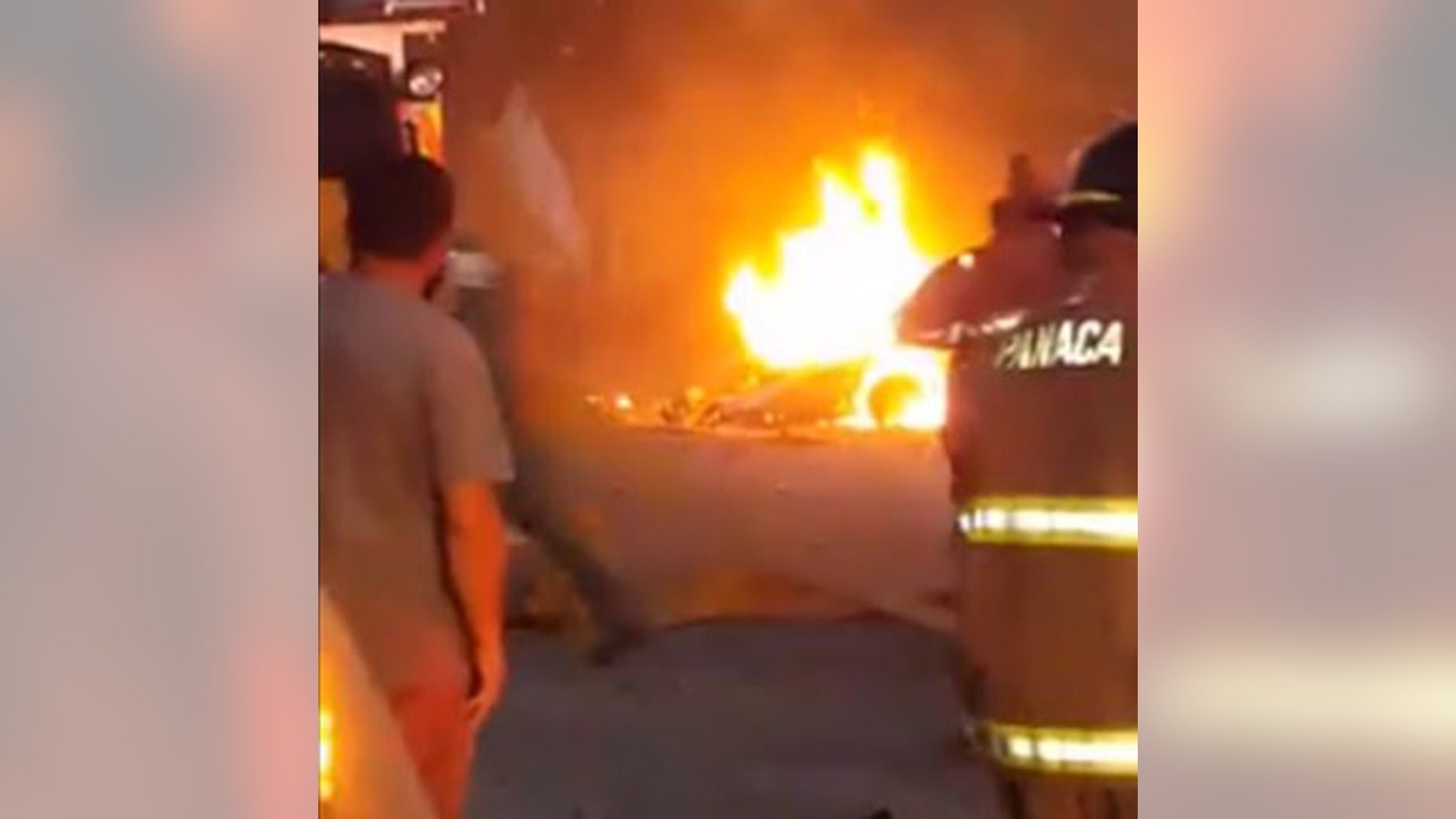 July 13, 2016: Firefighters respond to an explosion in Panaca, Nev.