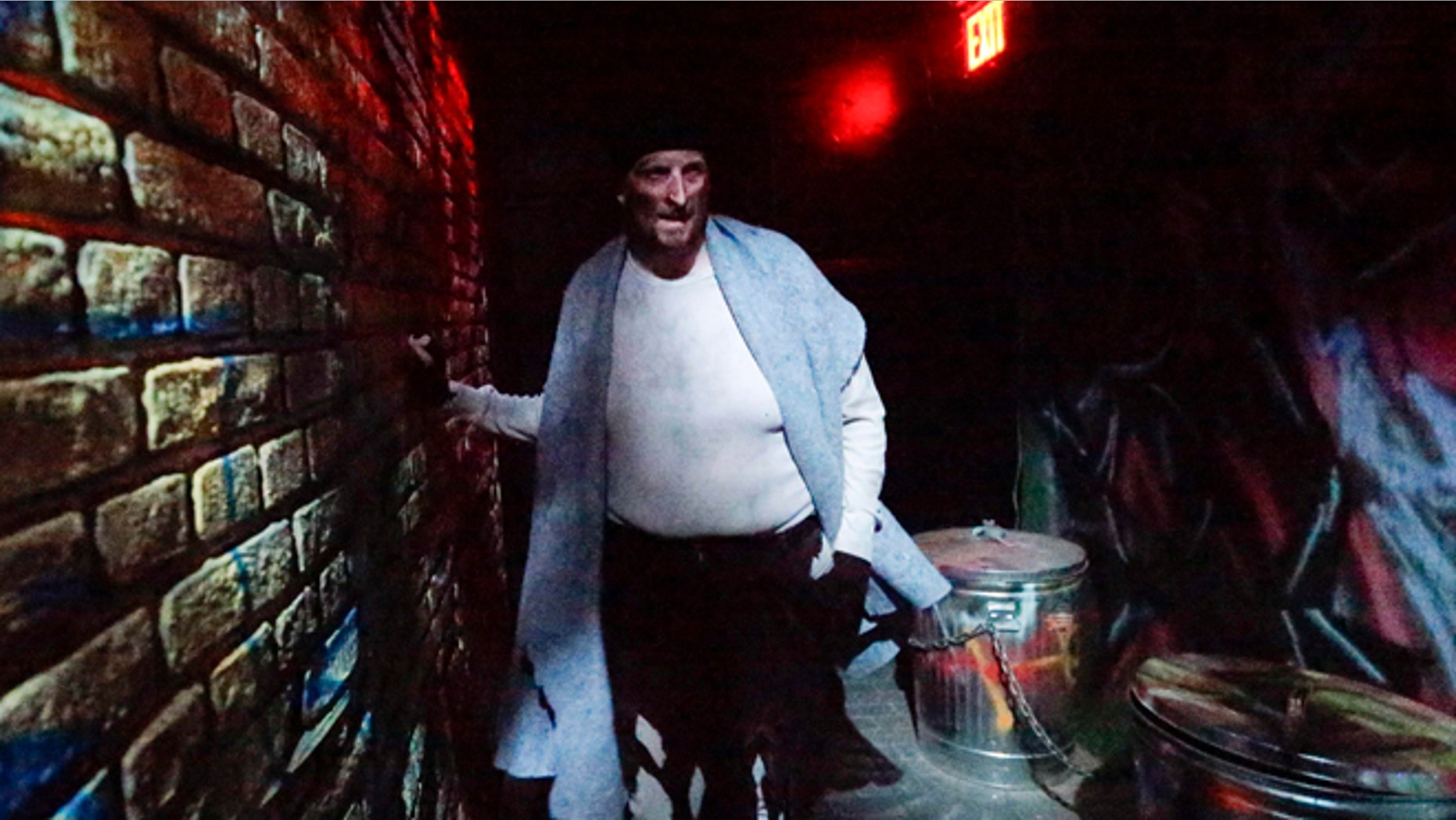 Oct. 2, 2014: An actor performs during Nightmare: New York, a haunted house attraction in New York
