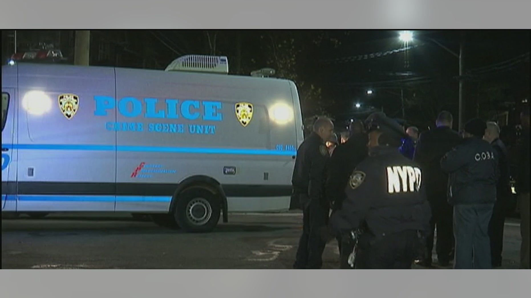 The scene of the shooting in Brooklyn.