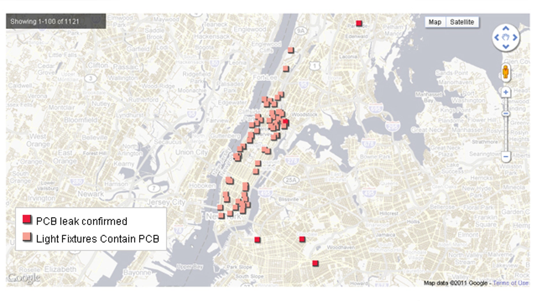 Schools with PCB risk