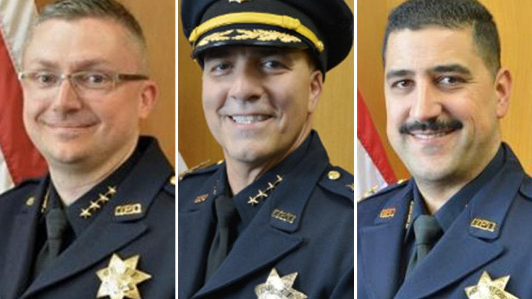 From left to right: former chiefs Sean Whent, Ben Fairow and Paul Figueroa.