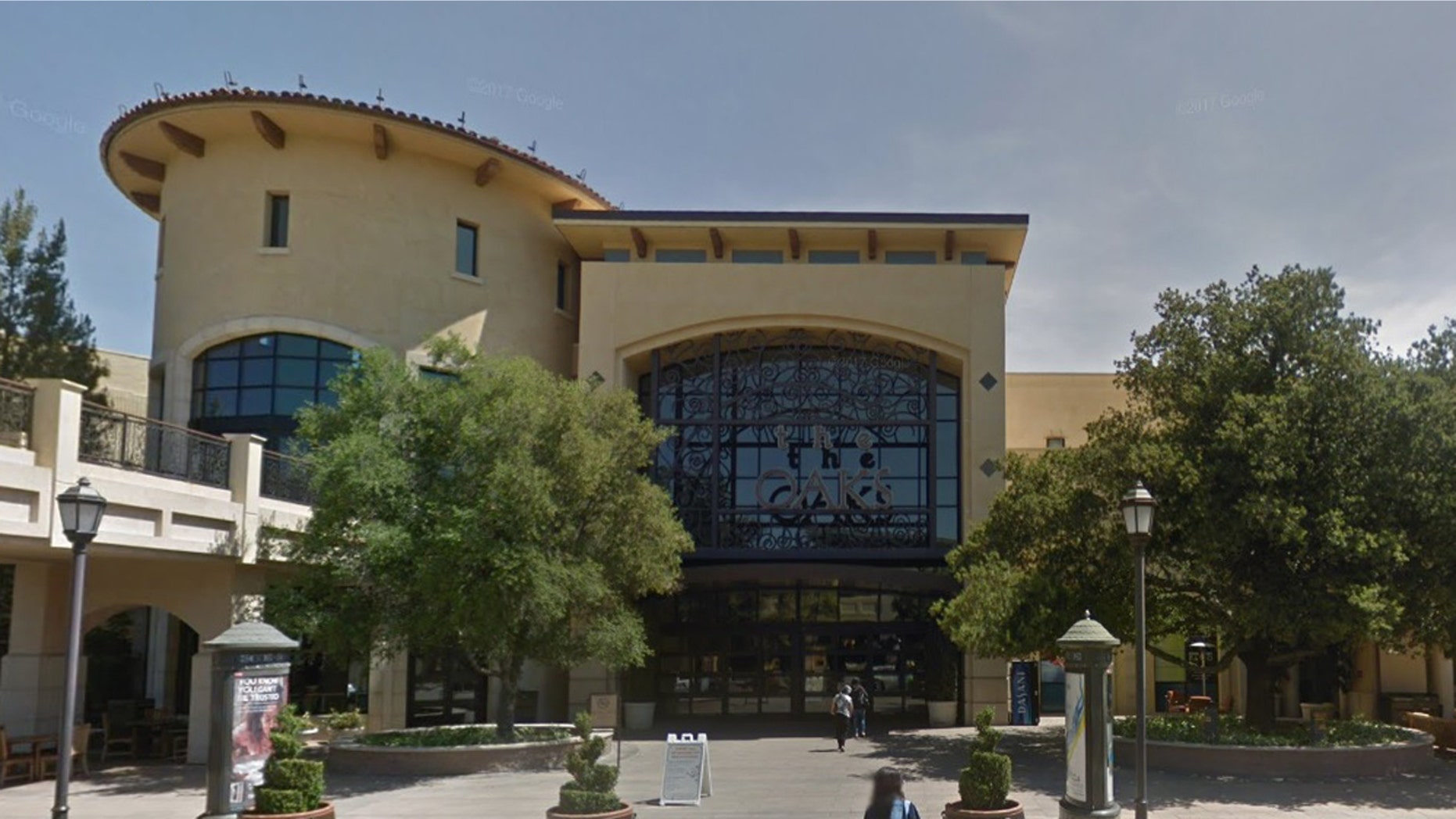 One person is dead and a suspected gunman is in critical condition after a shooting at Oaks Mall (above) in California on Saturday, an official said.
