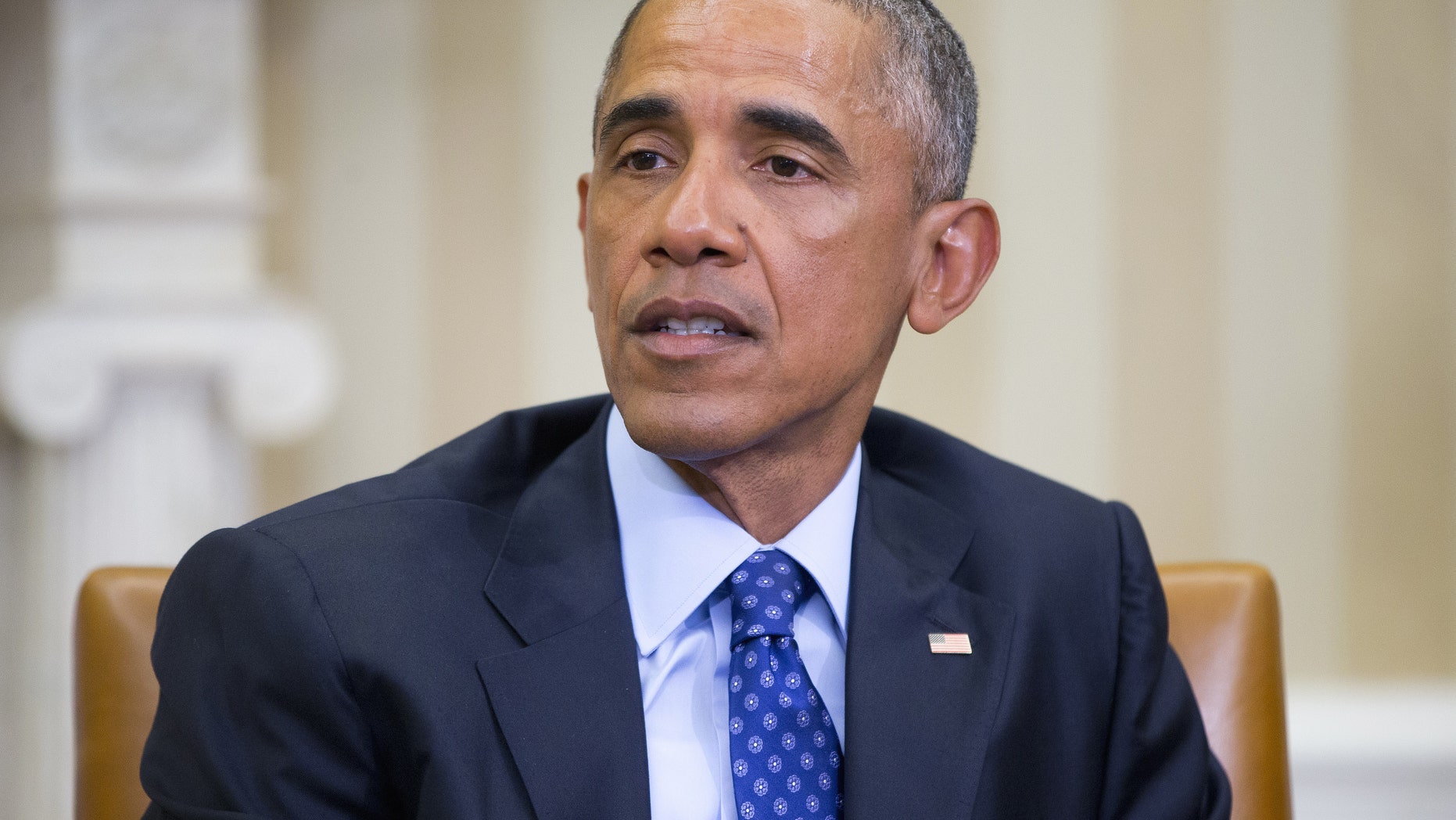 Jan. 4, 2015: President Barack Obama speaks in the Oval Office of the White House in Washington. (AP)