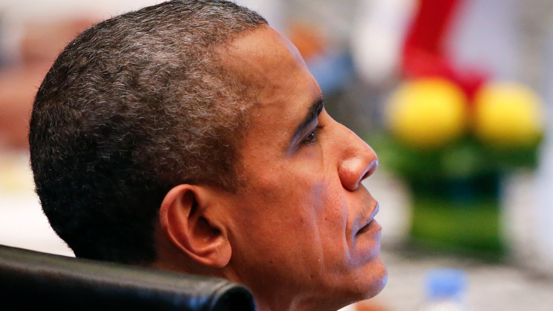 U.S. President Barack Obama attends the 10th East Asia Summit at the 27th ASEAN Summit in Kuala Lumpur, Malaysia, Sunday, Nov. 22, 2015. (AP Photo/Vincent Thian)