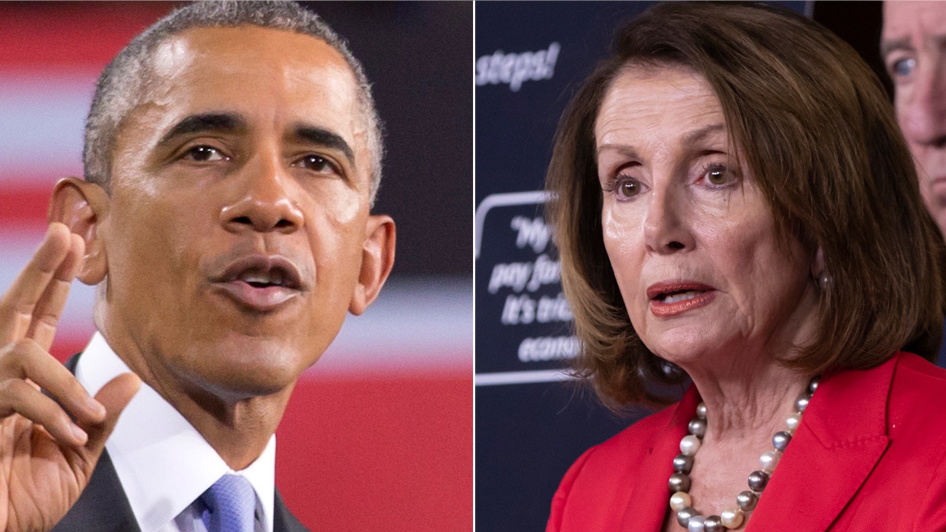 “I think everybody knows how much I love Nancy Pelosi,” former President Barack Obama said Friday at a Democratic Party fundraiser in California.