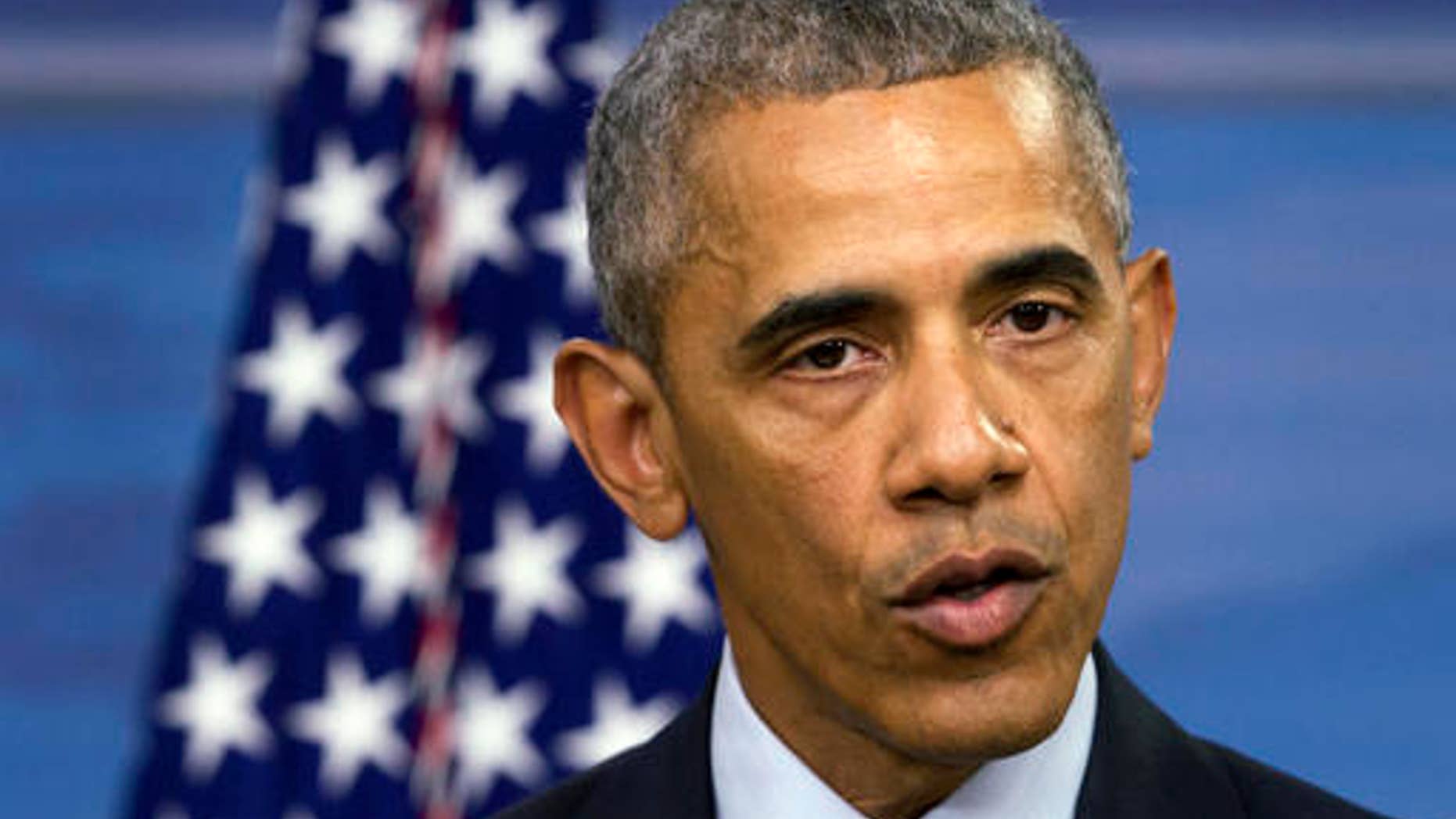 President Barack Obama speaks during a news conference after attending a National Security Council Meeting on efforts to counter the Islamic State, Thursday, Aug. 4, 2016, at the Pentagon in Washington. (AP Photo/Jacquelyn Martin)