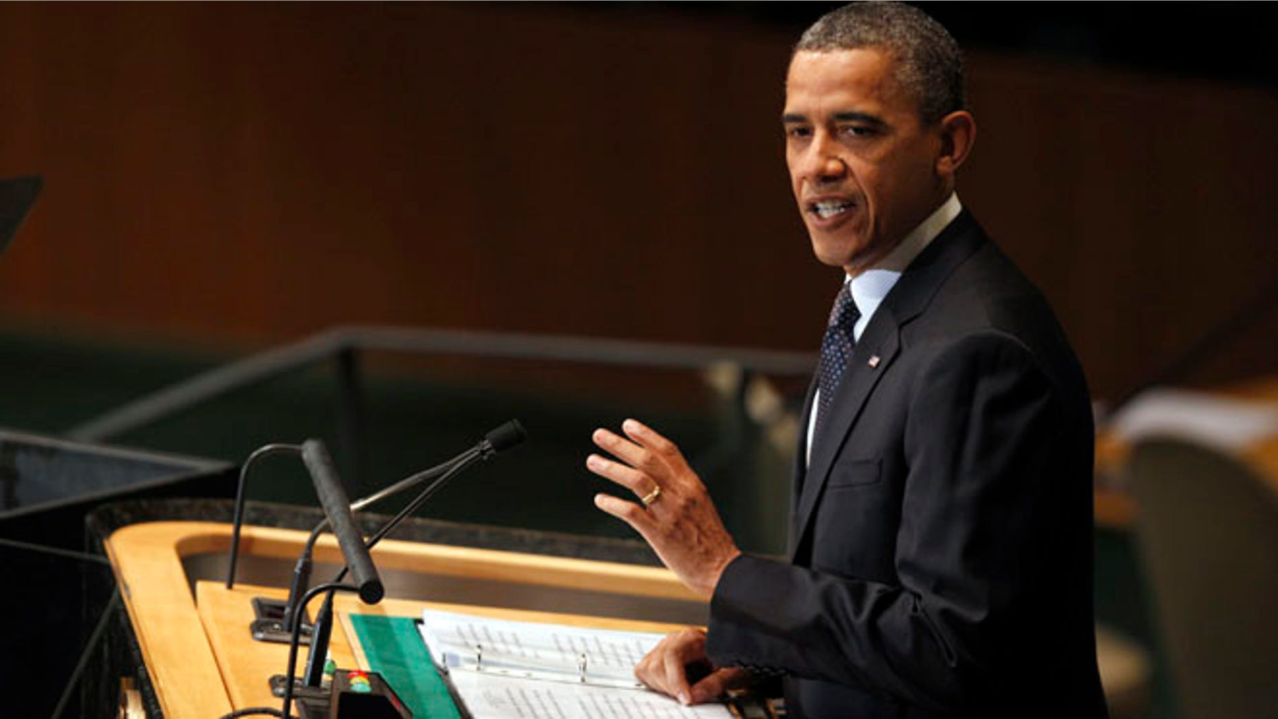 Sept. 25, 2012: President Obama addresses the 67th session of the United Nations General Assembly at U.N. headquarters.