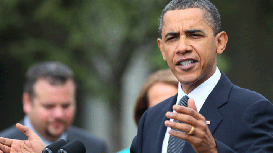 President Obama discusses the role that American small businesses play in the economy during an event in the Rose Garden at the White House, Tuesday, May 25, 2010, in Washington. (AP)