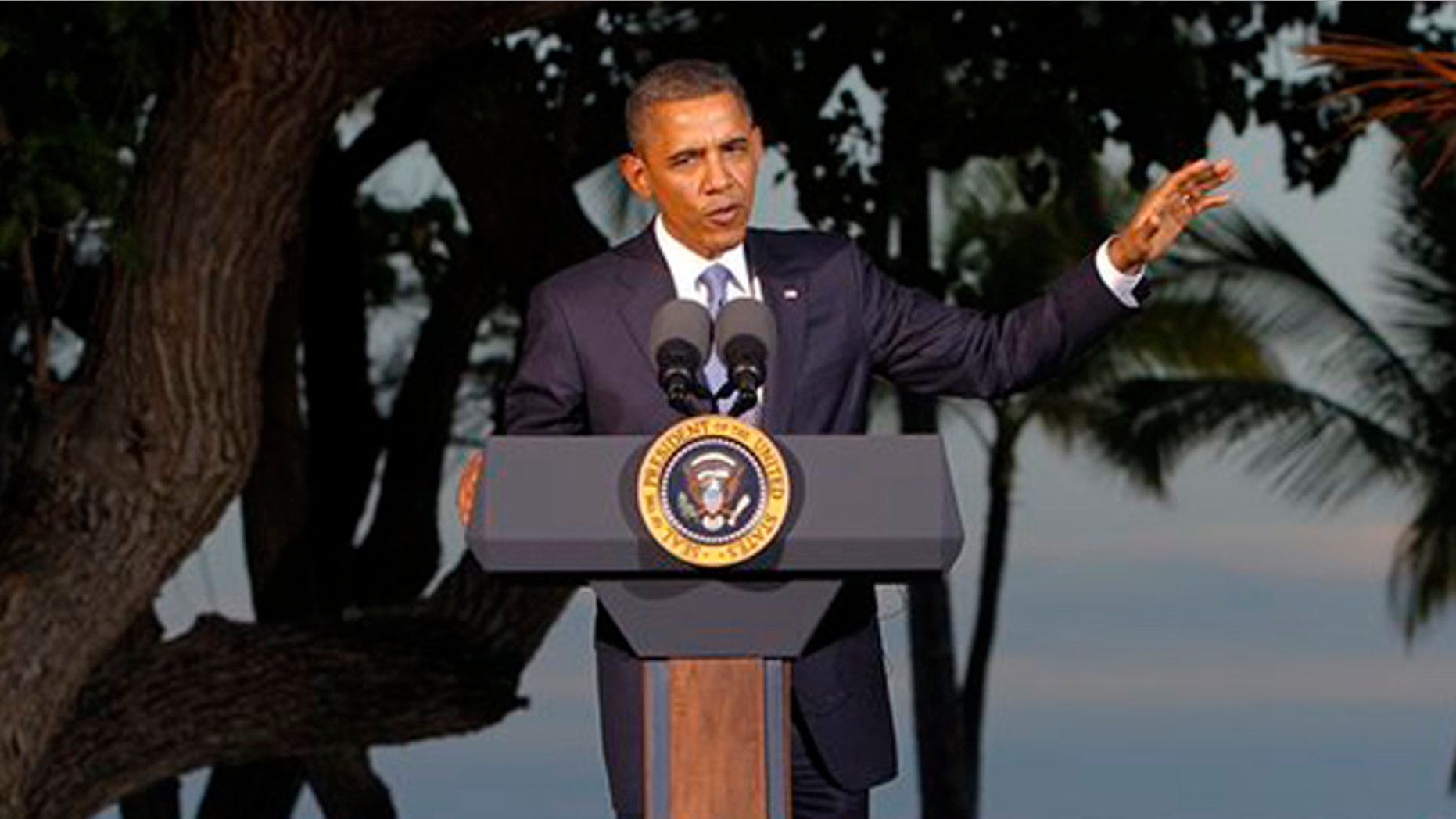 Nov. 13, 2011: President Obama speaks during his closing press conference at the Asia-Pacific Economic Cooperation summit near Honolulu, Hawaii.