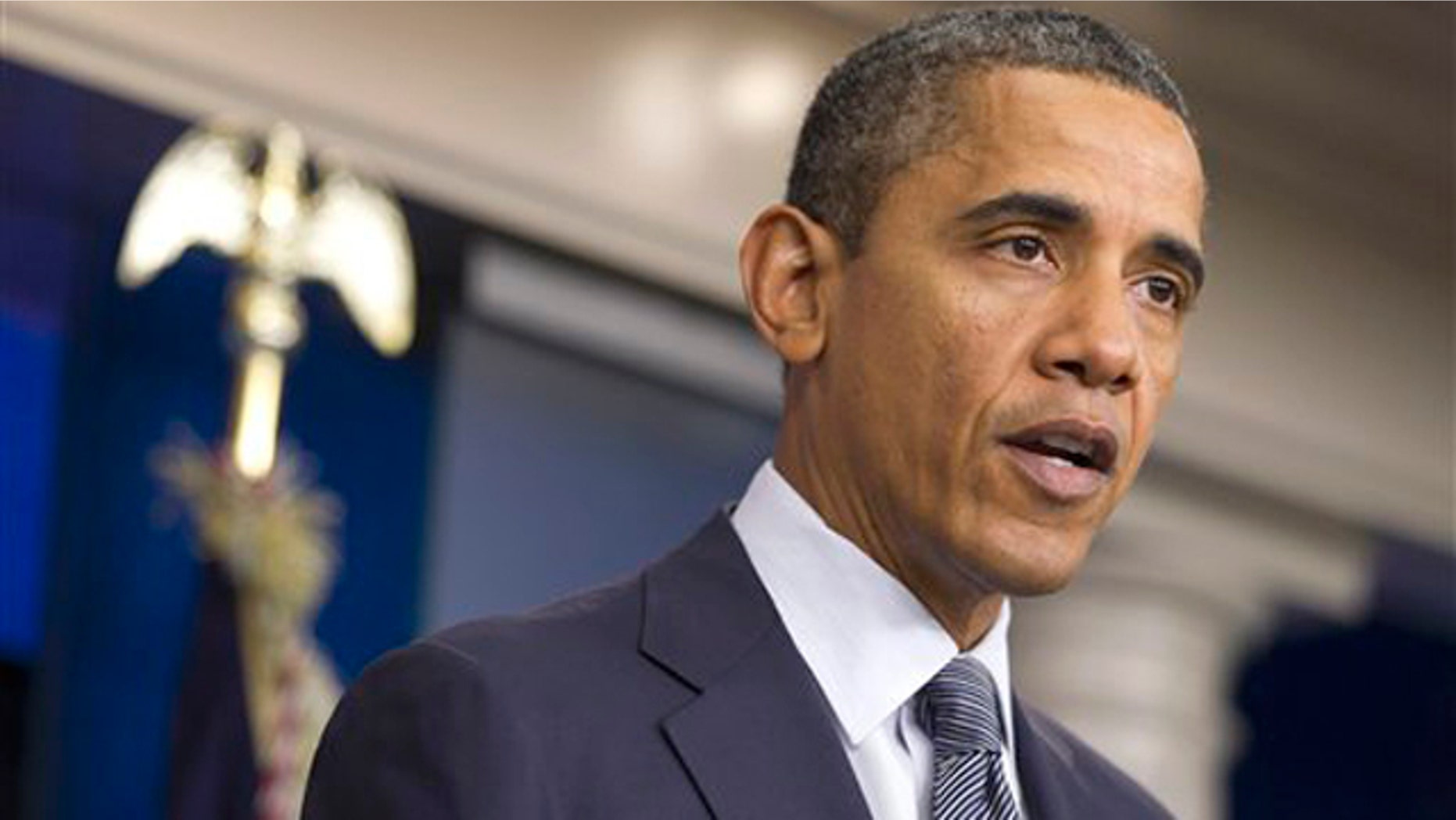 In this Oct. 21 file photo, President Obama speaks in the briefing room of the White House.