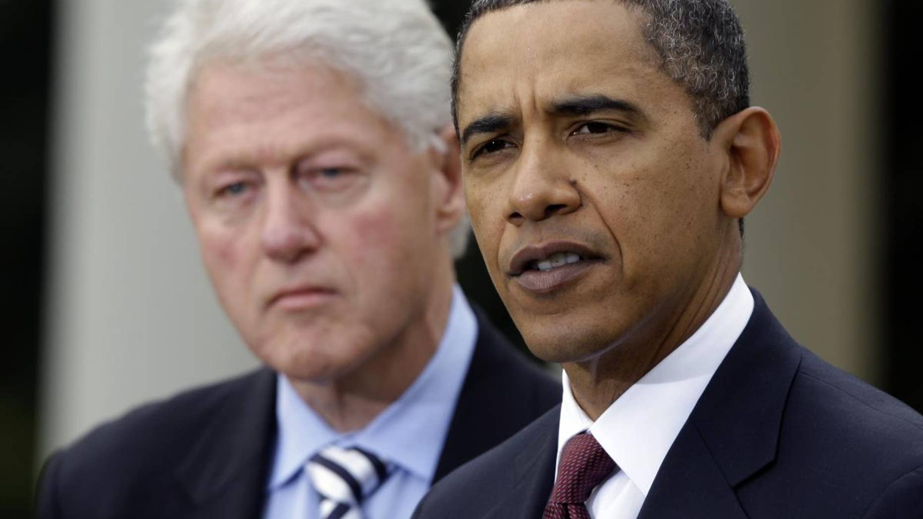 Former President Bill Clinton and President Barack Obama (AP File)