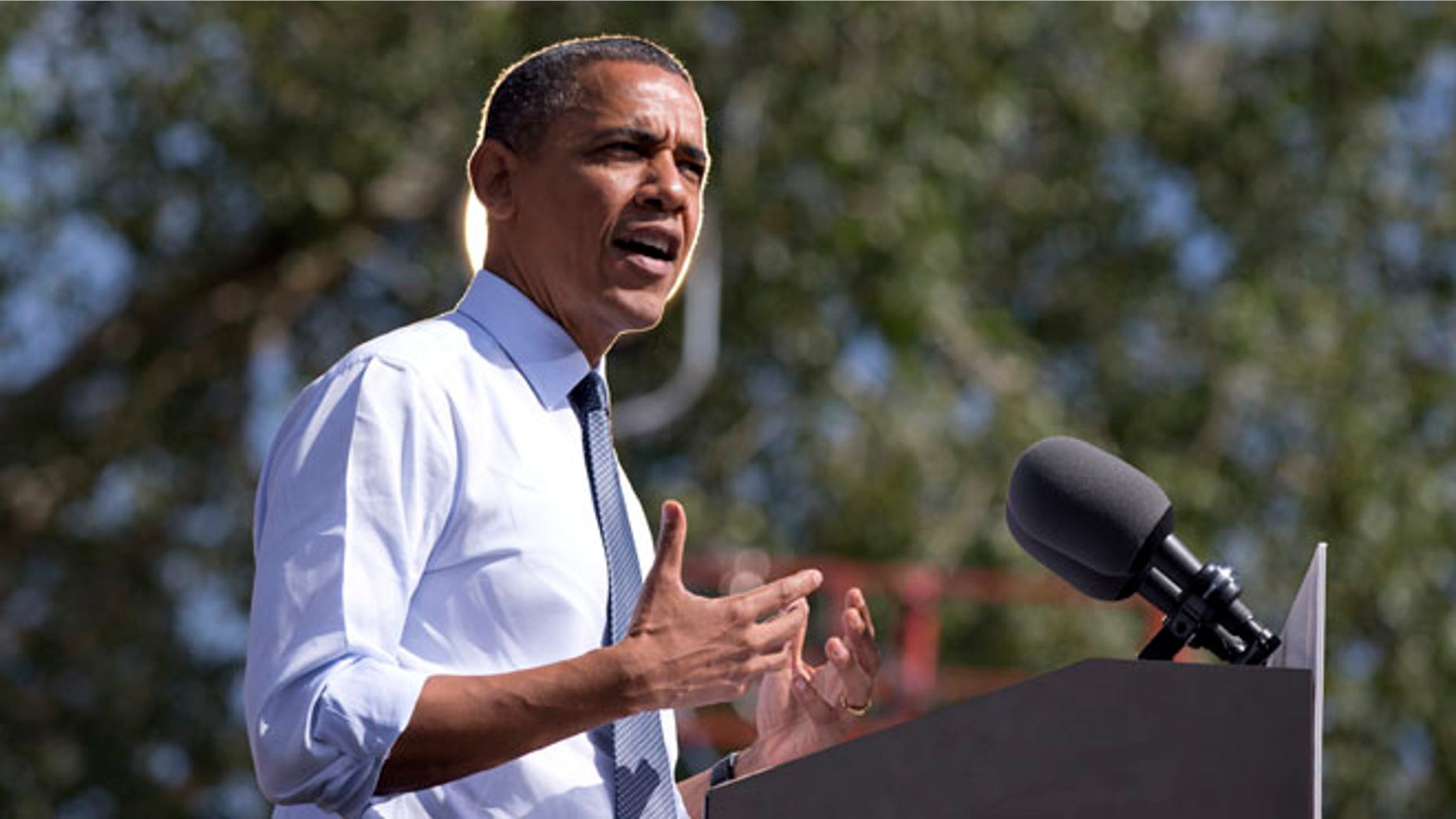 FILE: Sept. 13, 2012: President Obama speaks during a campaign event in Golden, Colo.