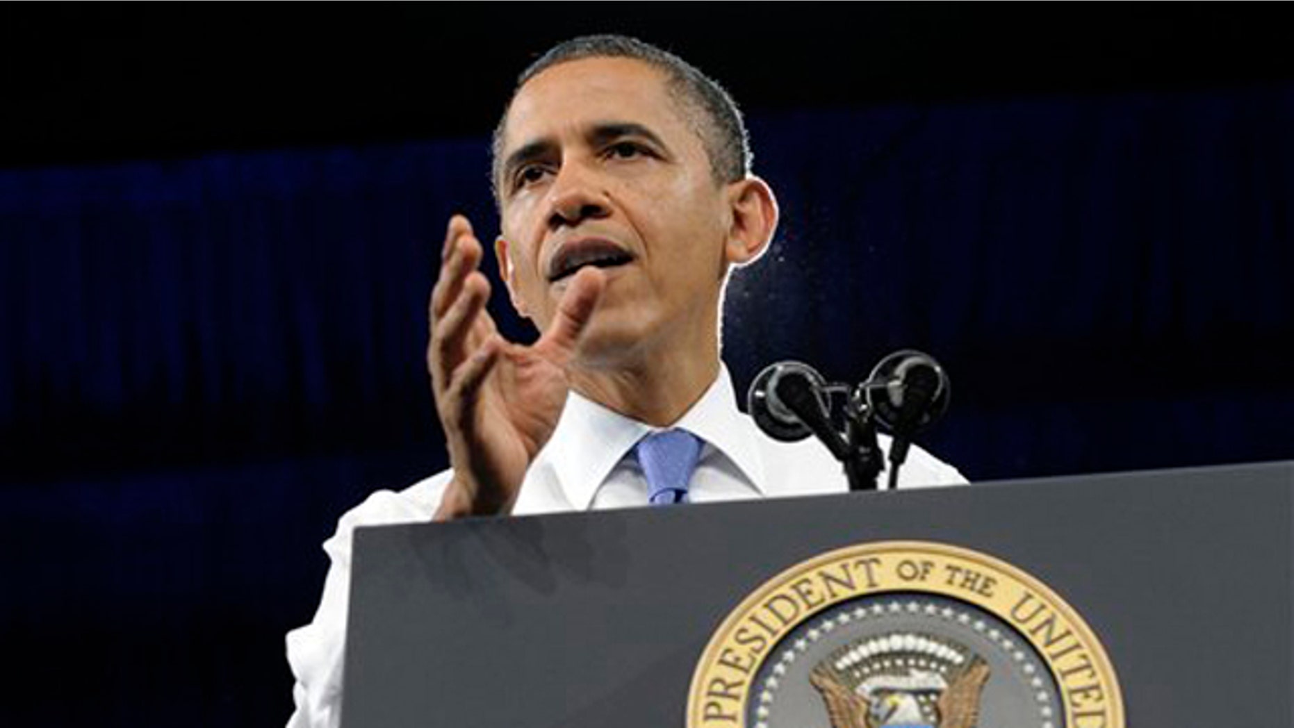 Feb. 23, 2012: President Obama speaks at the University of Miami Field House in Coral Gables, Fla.
