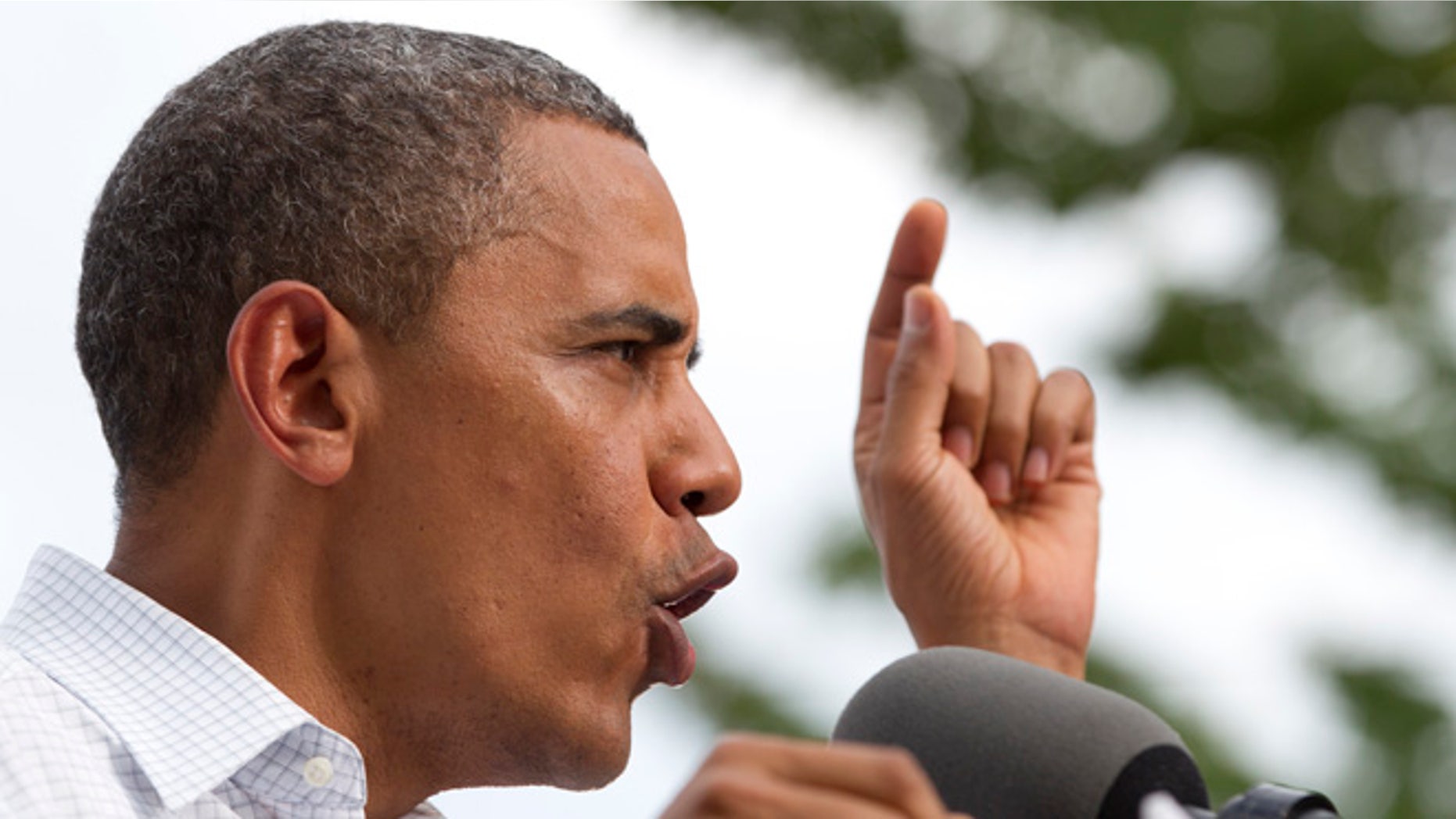 FILE: Aug. 15, 2012: President Obama speaks at a campaign event in Davenport, Iowa.