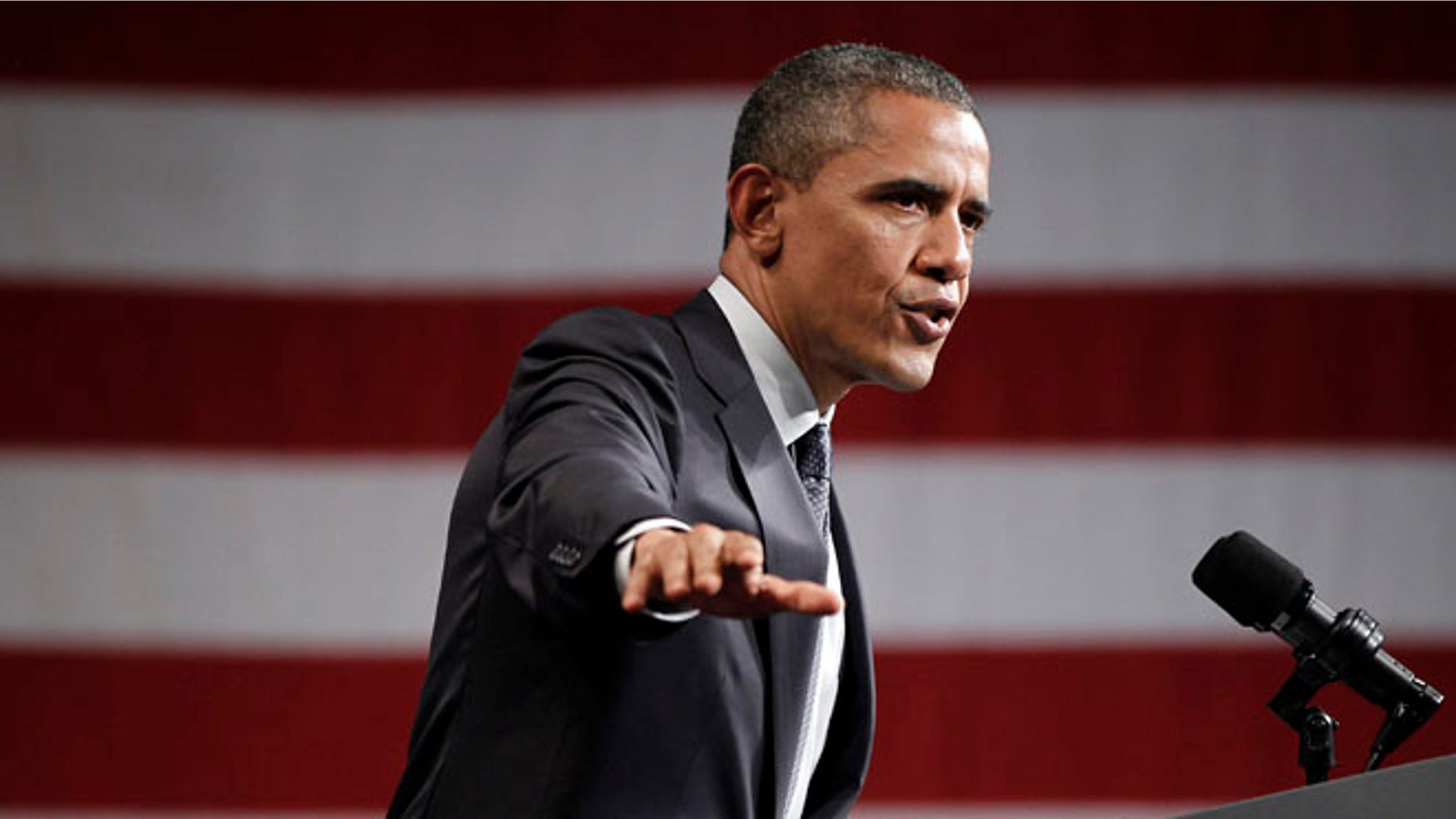 May 23, 2012: President Obama speaks to supporters at a campaign fundraiser in Denver.