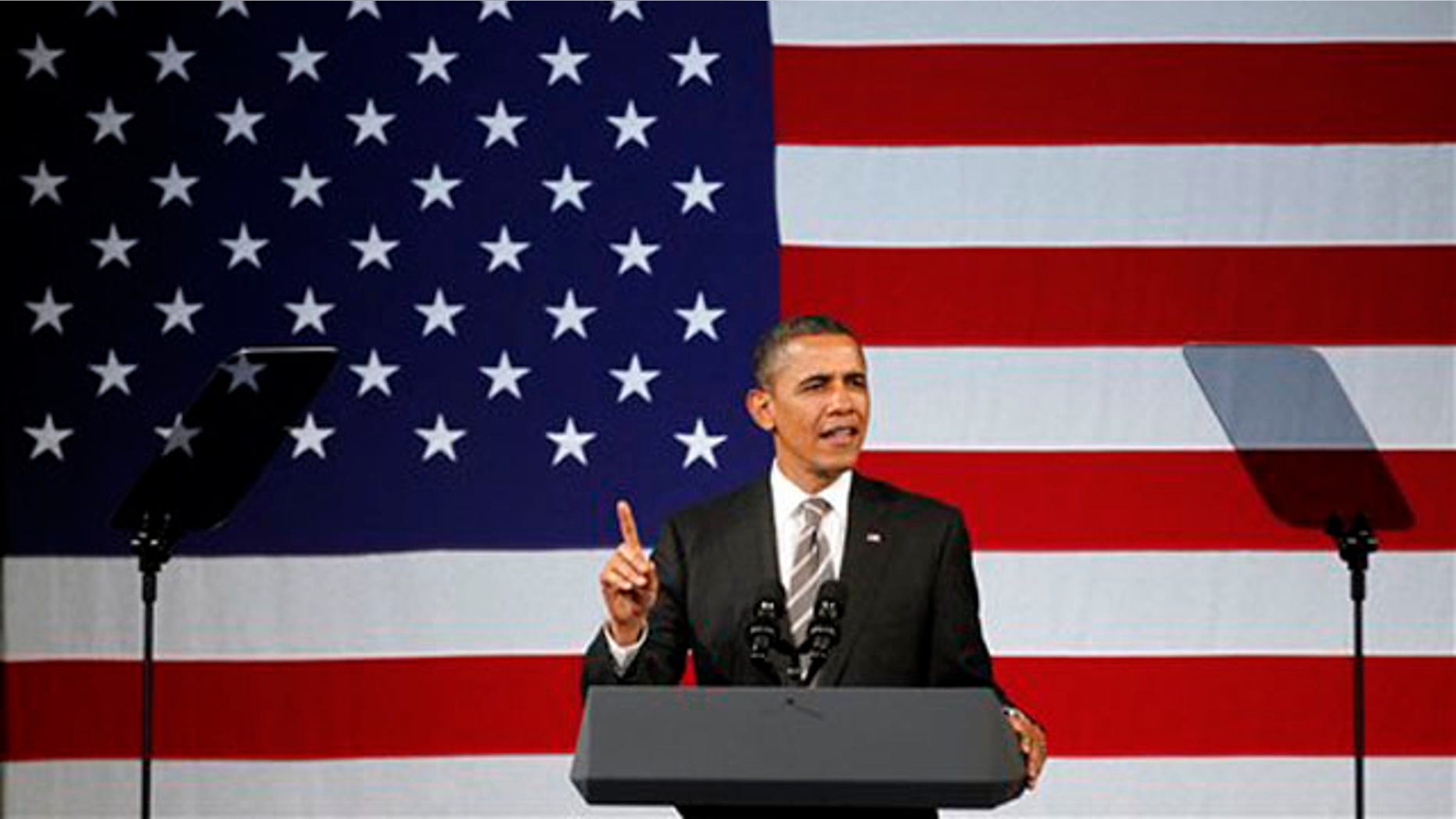Jan. 19, 2012: President Obama speaks at a campaign event at the Apollo Theatre in Harlem.